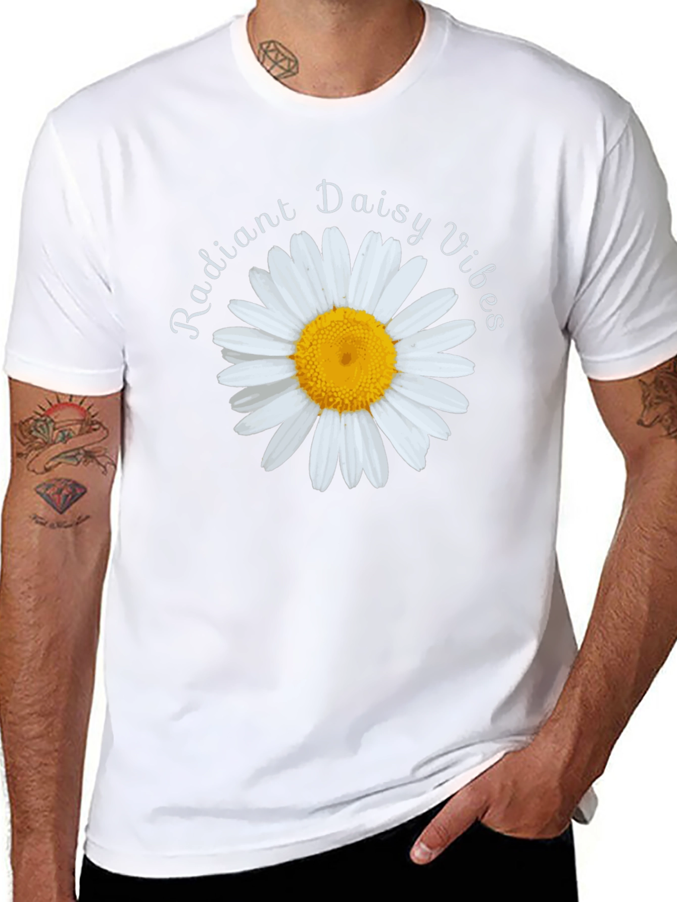 Radiant Daisy Vibes Graphic Tee - Unisex Soft Cotton