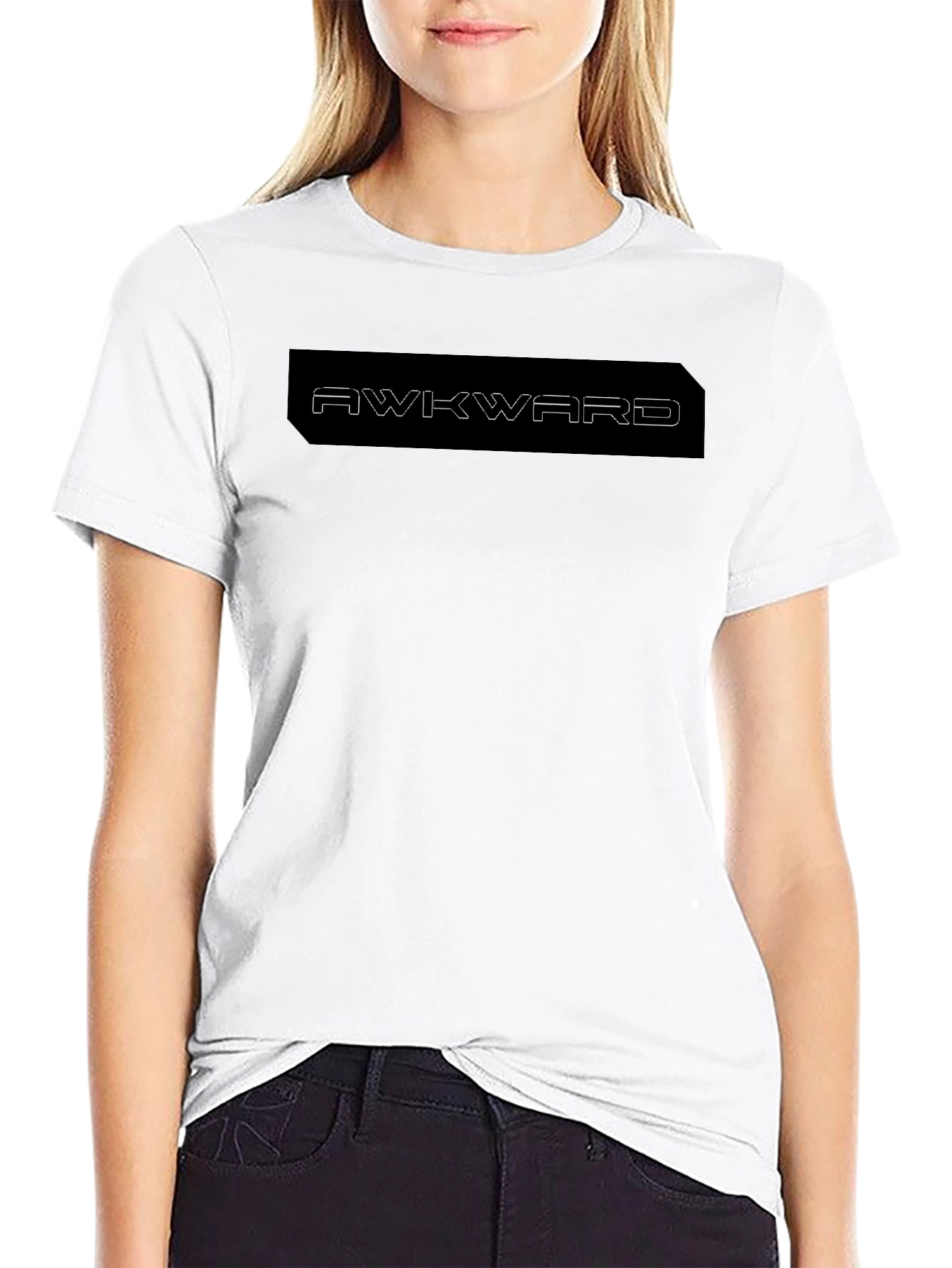 Awkward Graphic Black T-Shirt