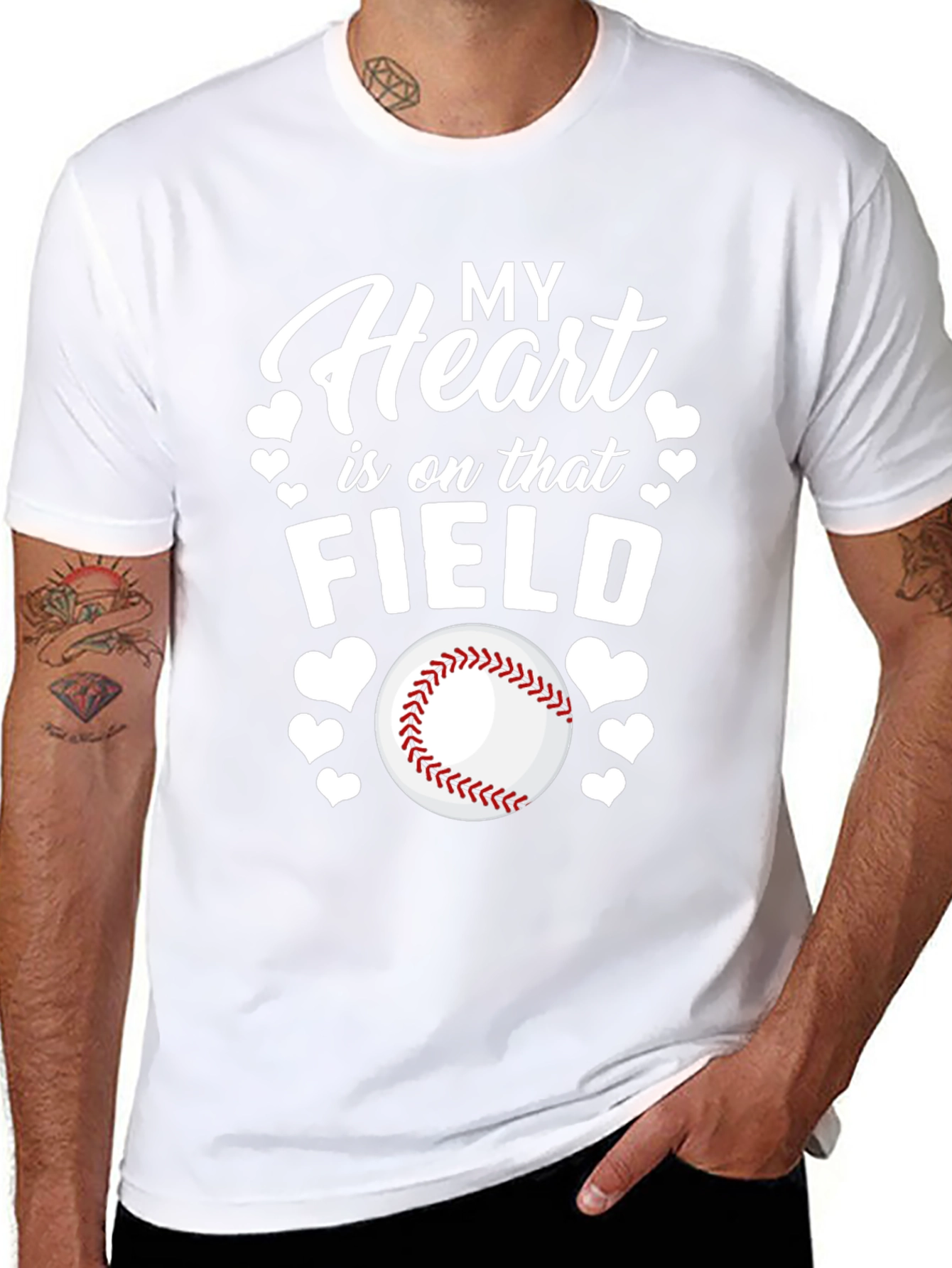 Heart on the Field Baseball T-Shirt