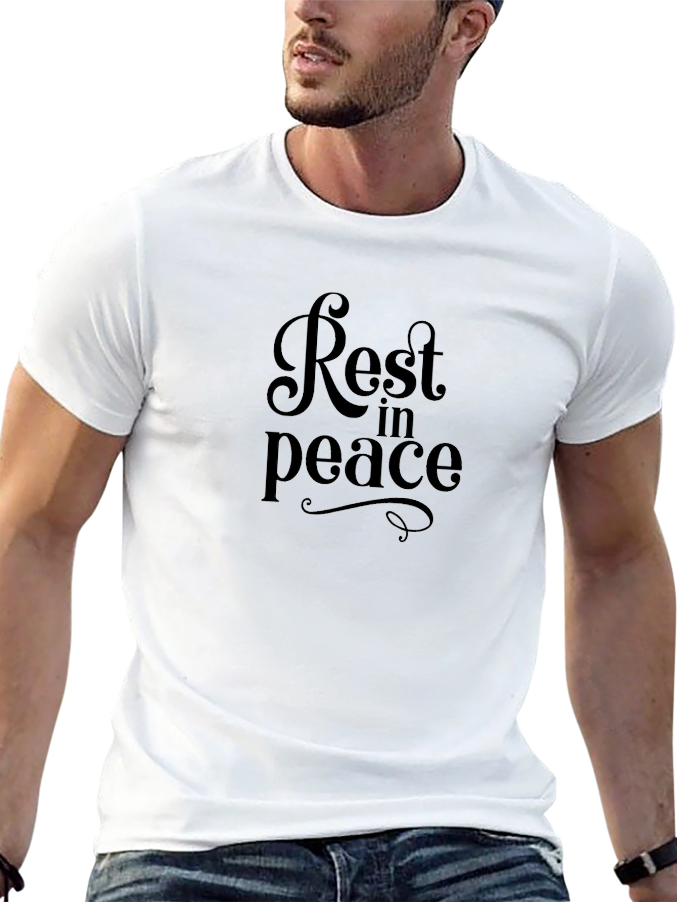 Rest in Peace Black Graphic T-Shirt