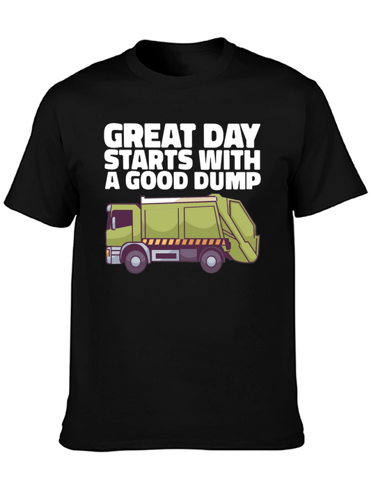 Funny Garbage Truck Graphic T-Shirt