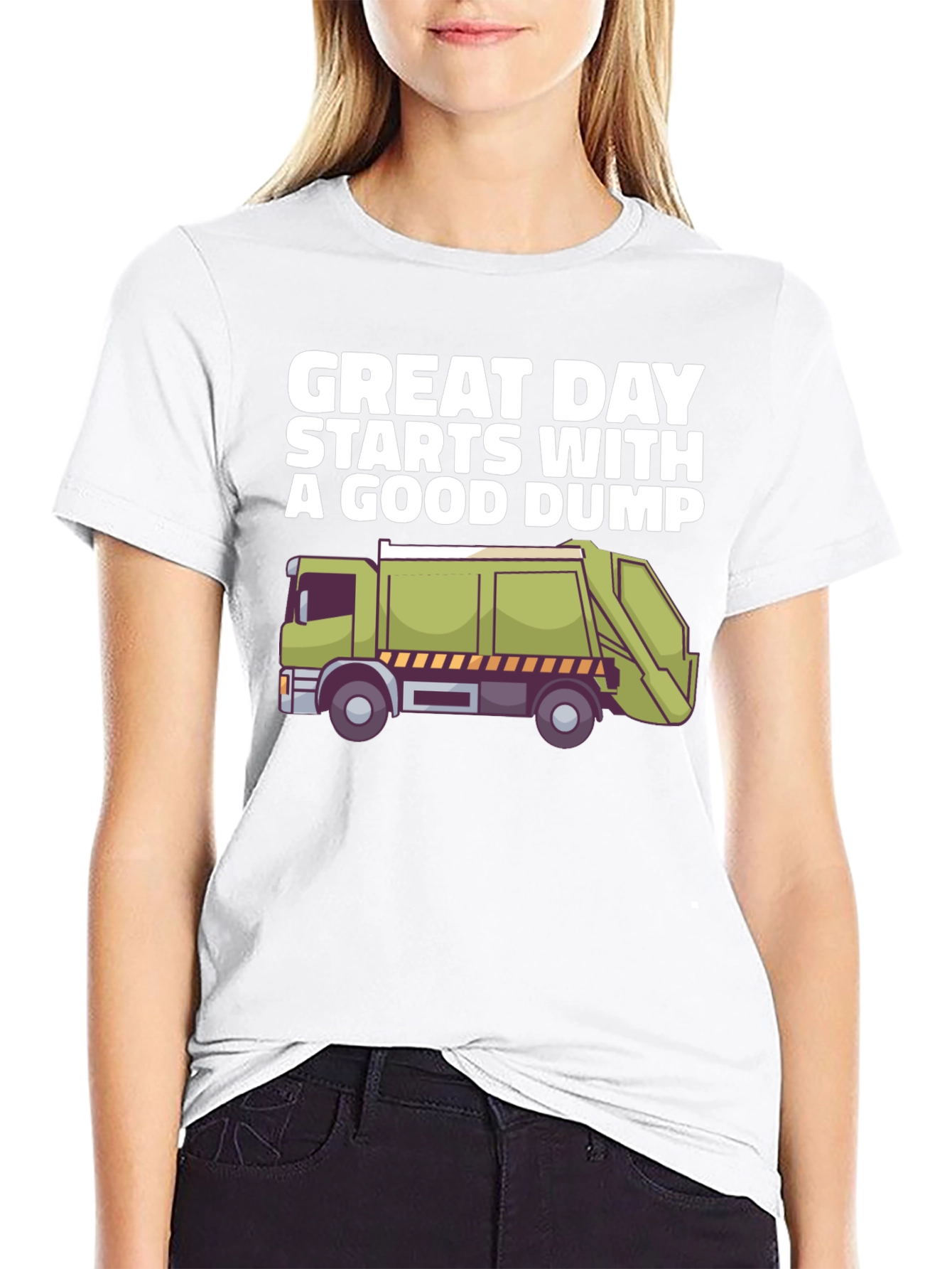 Funny Garbage Truck Graphic T-Shirt