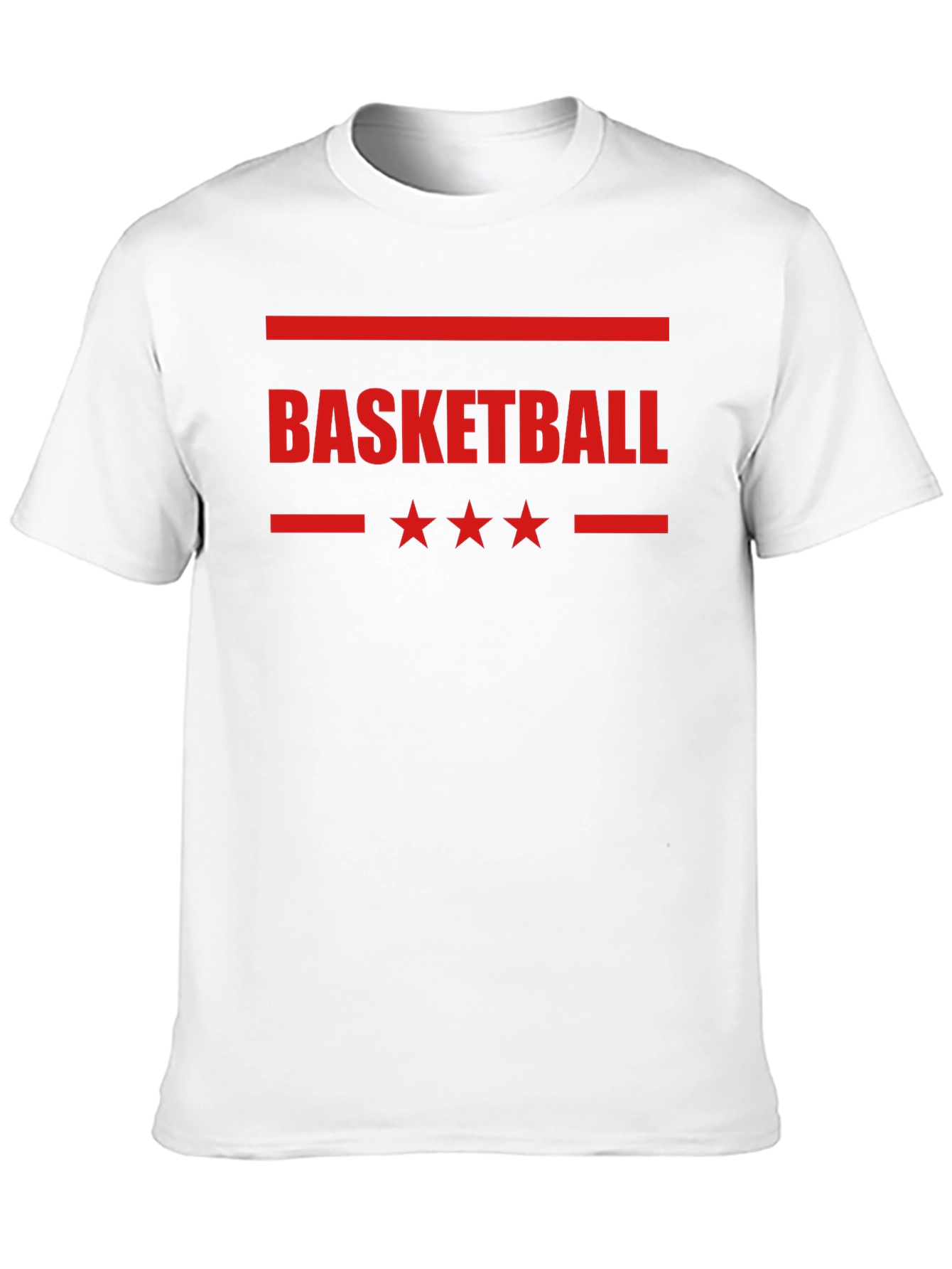 Basketball Graphic Print Black T-Shirt