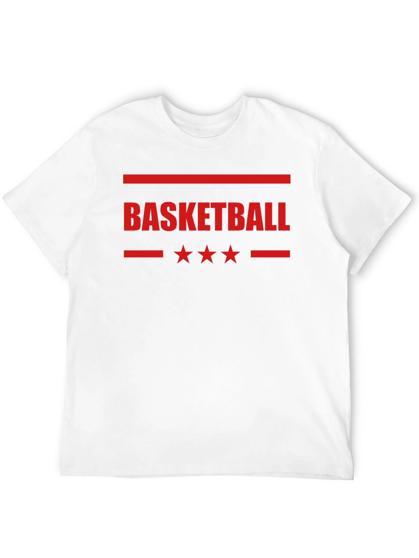 Basketball Graphic Print Black T-Shirt