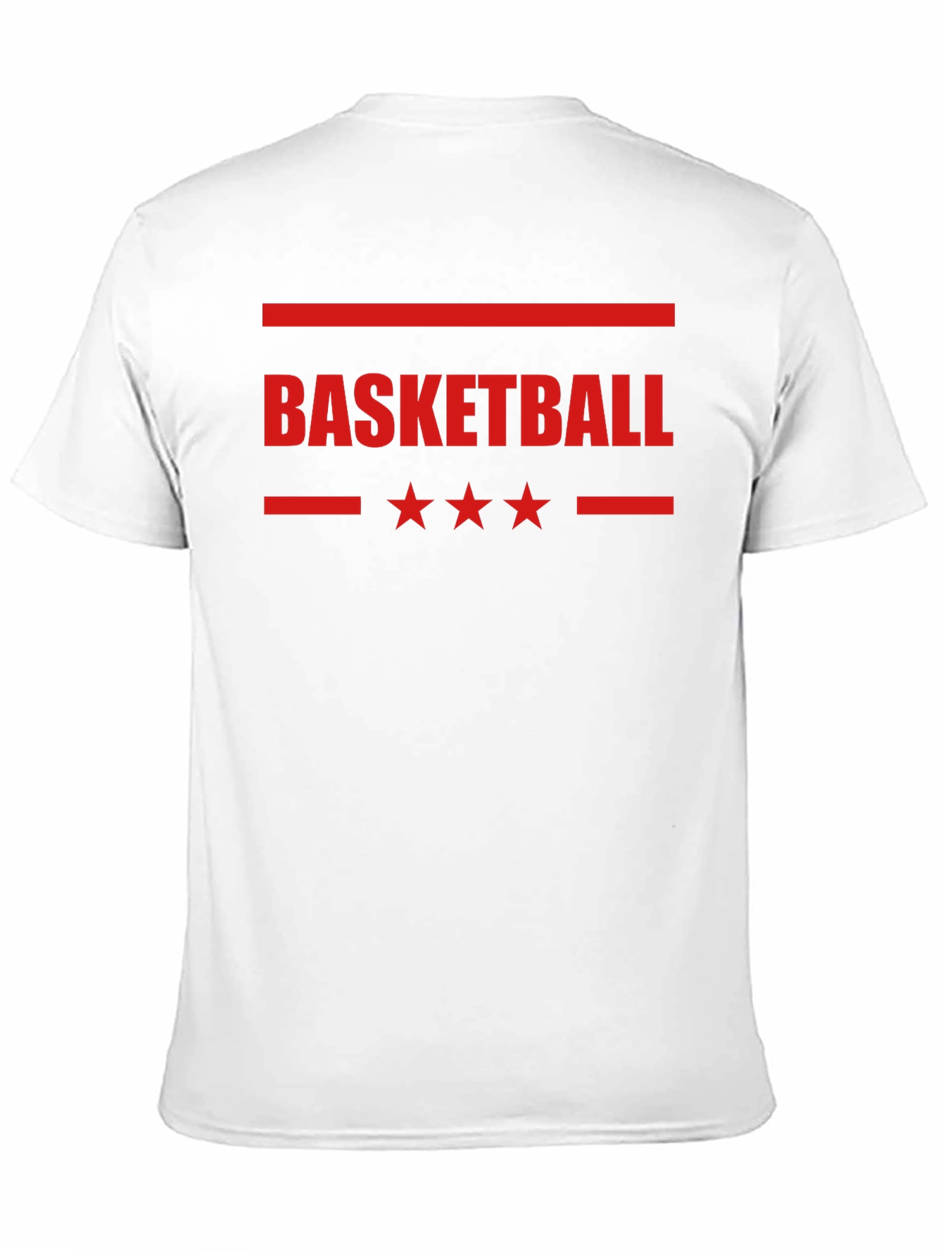 Basketball Graphic Print Black T-Shirt
