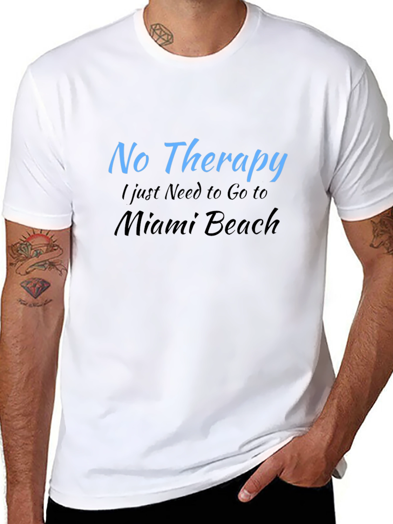 Miami Beach Therapy T-Shirt | Soft Cotton Tee