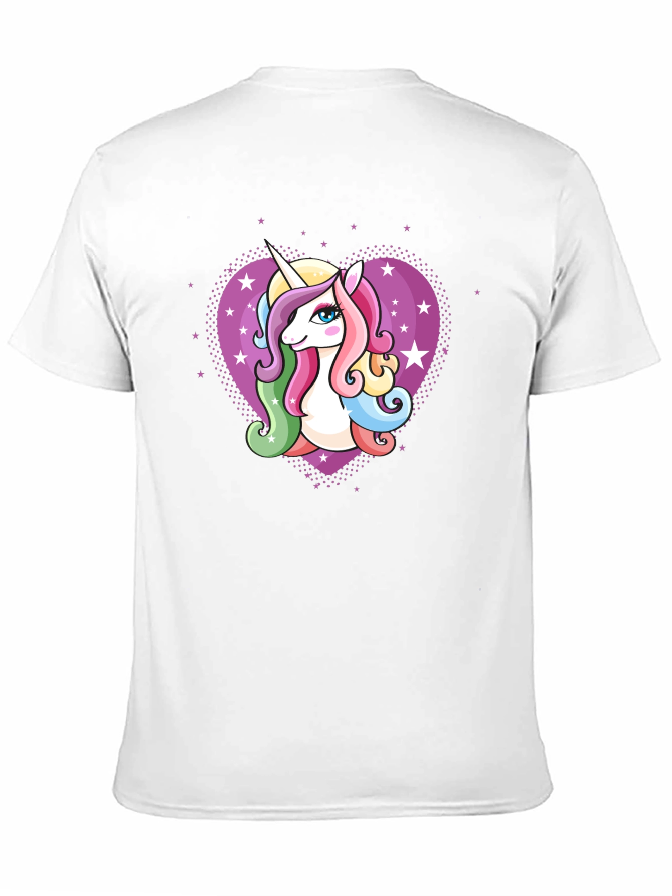 Unicorn Heart Graphic Black T-Shirt