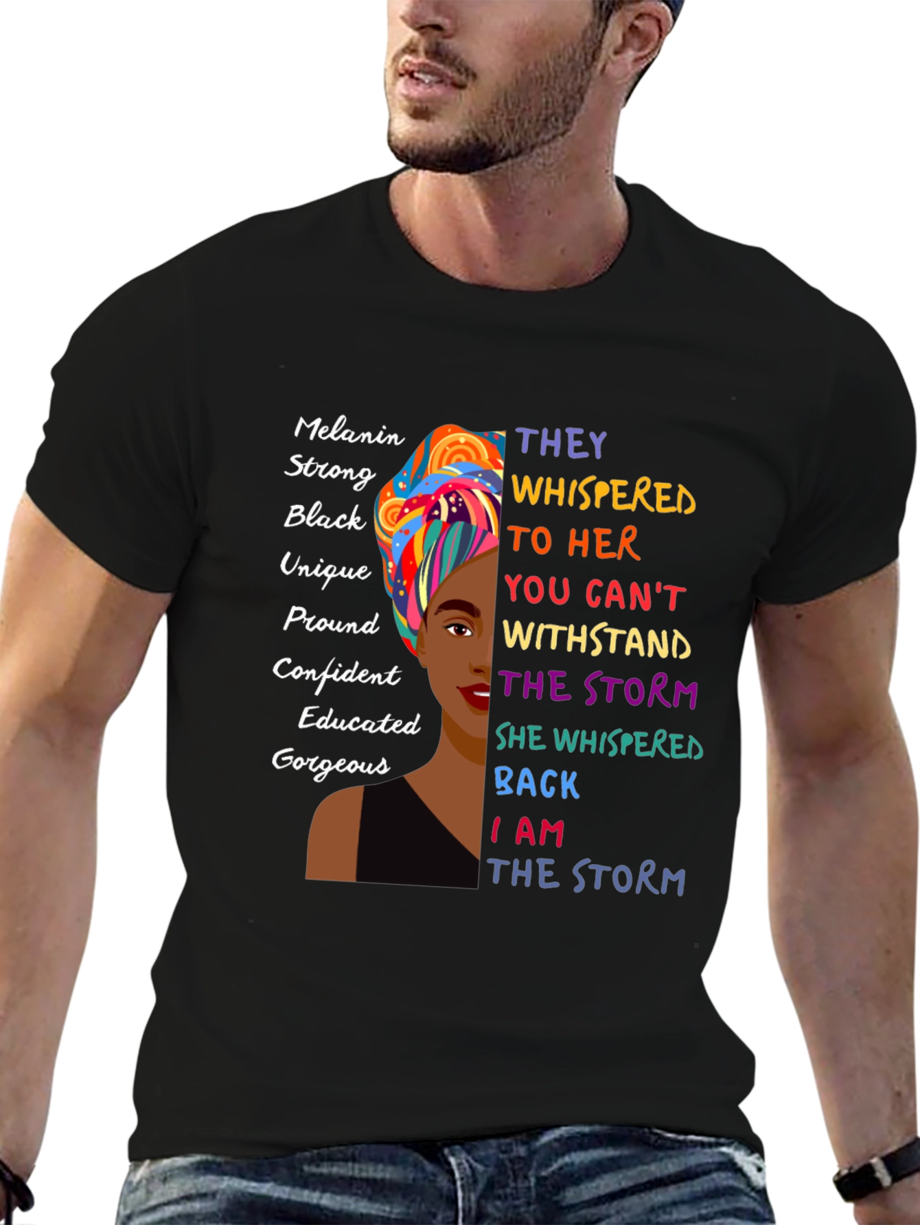 Melanin Strong Black Womens Empowerment T-Shirt