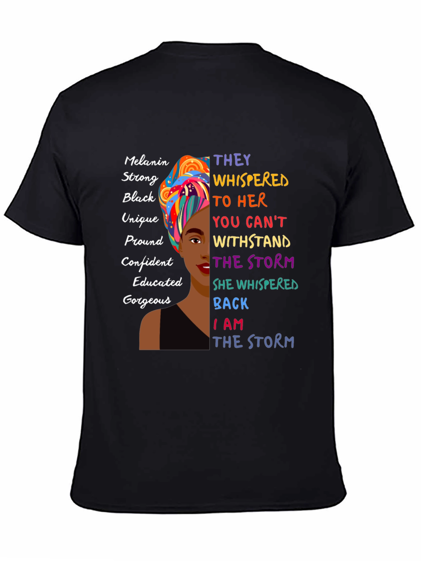Melanin Strong Black Womens Empowerment T-Shirt