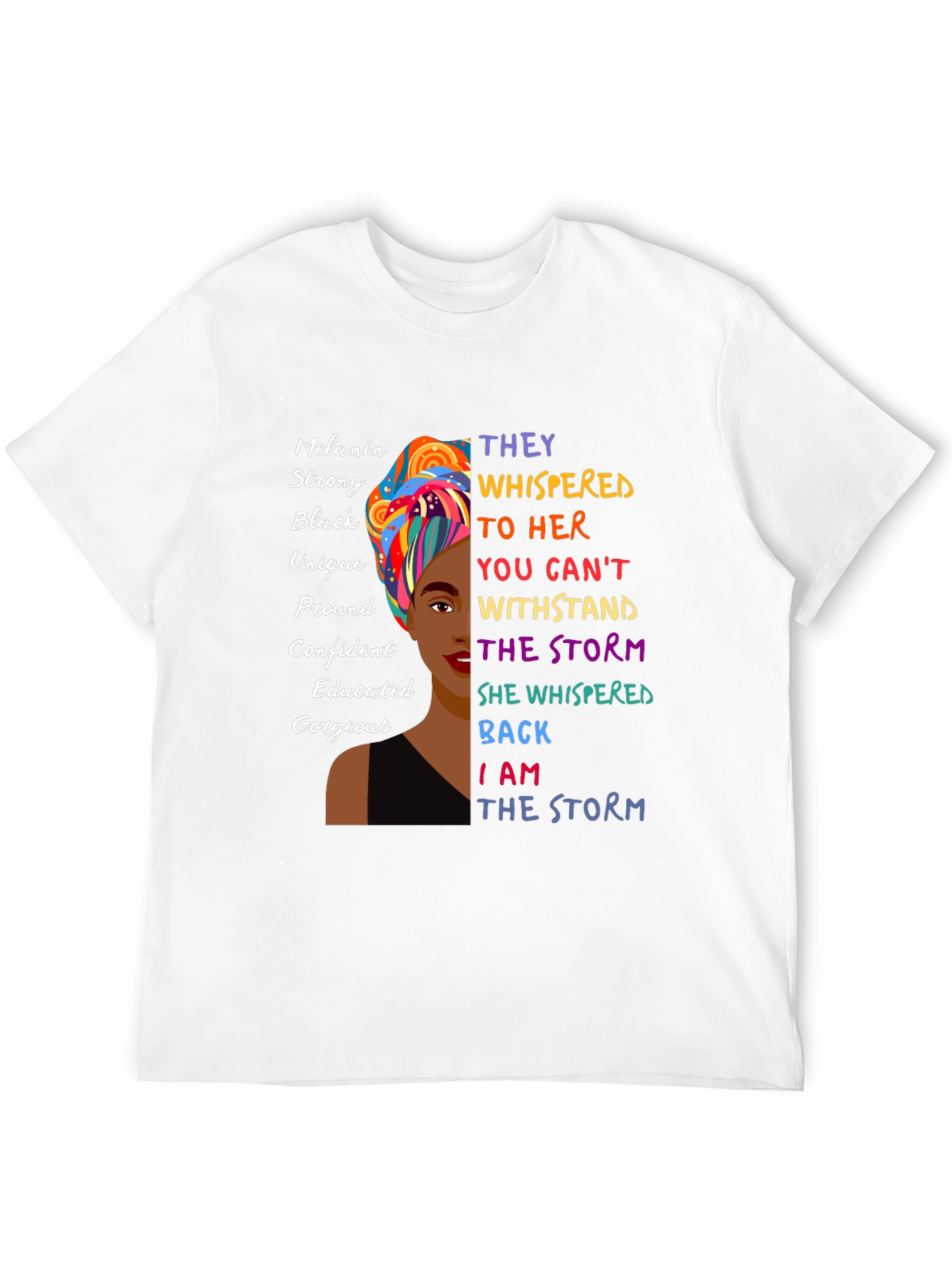 Melanin Strong Black Womens Empowerment T-Shirt