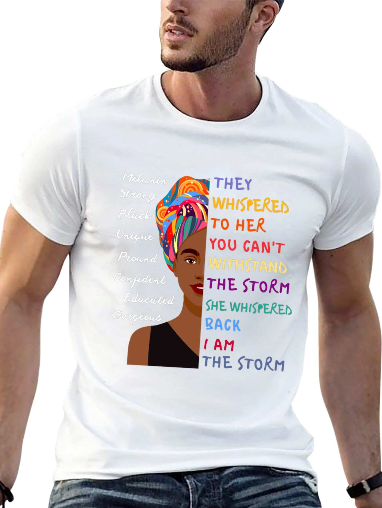Melanin Strong Black Womens Empowerment T-Shirt