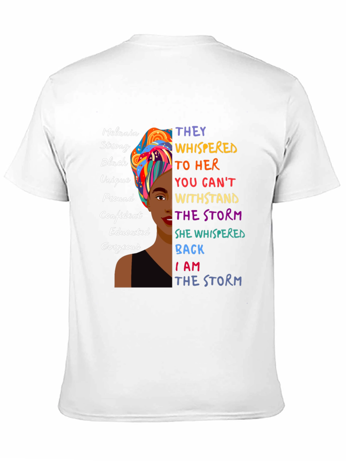 Melanin Strong Black Womens Empowerment T-Shirt