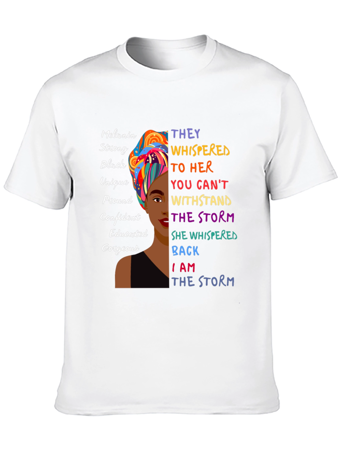 Melanin Strong Black Womens Empowerment T-Shirt