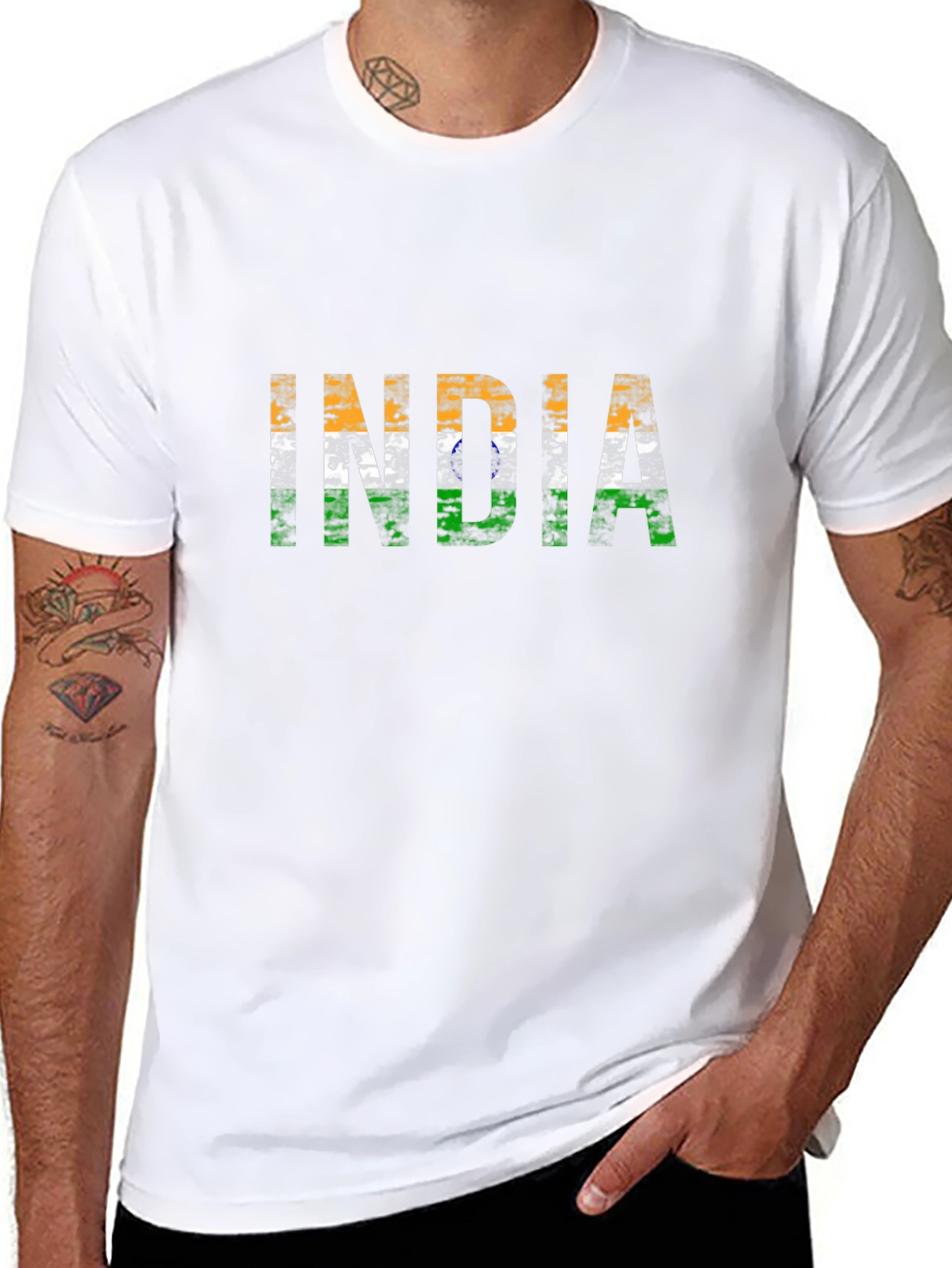 India Flag T-Shirt - Patriotic Graphic Tee