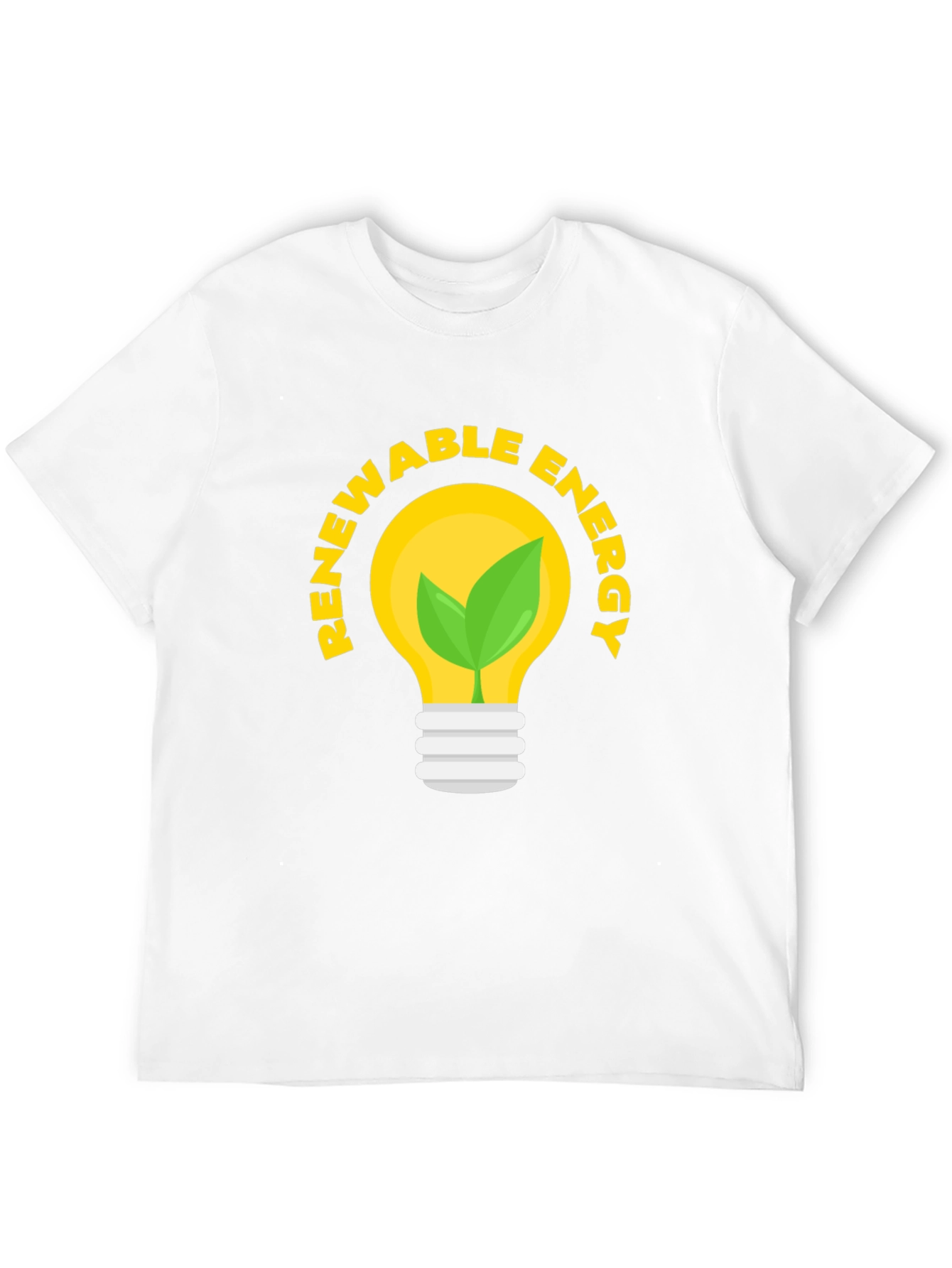 Renewable Energy Graphic Tee - Black Cotton T-Shirt