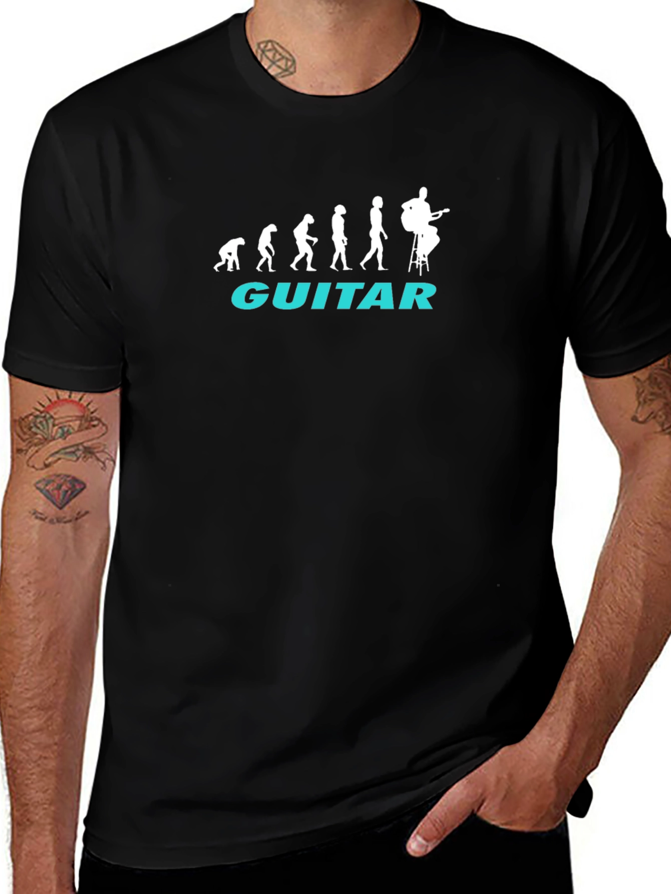 Guitar Evolution T-Shirt - Music Lover Tee