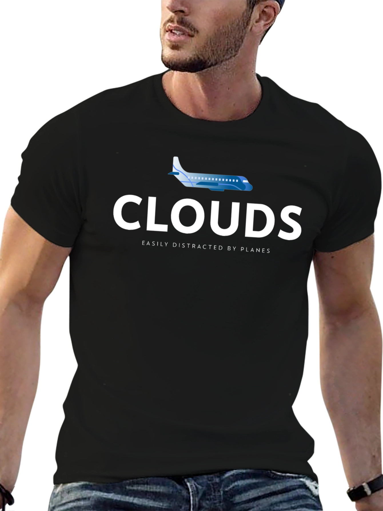 Clouds Distracted by Planes T-Shirt