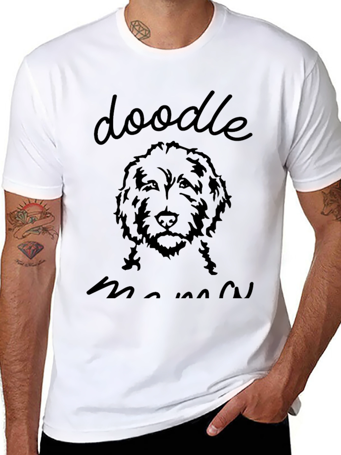 Doodle Mama Black T-Shirt - Dog Lover Tee