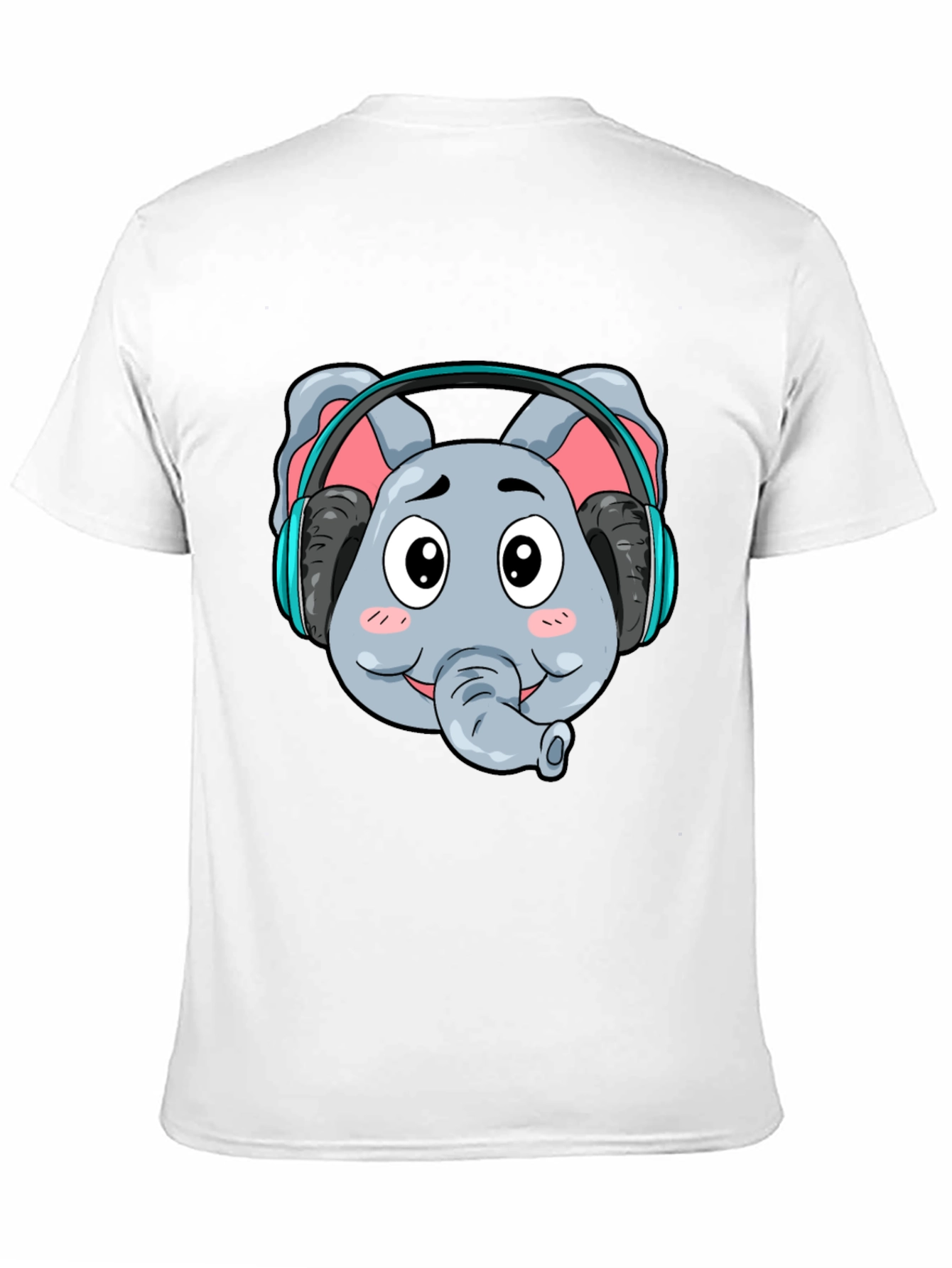 Elephant DJ Graphic Tee - Cool Cartoon T-Shirt