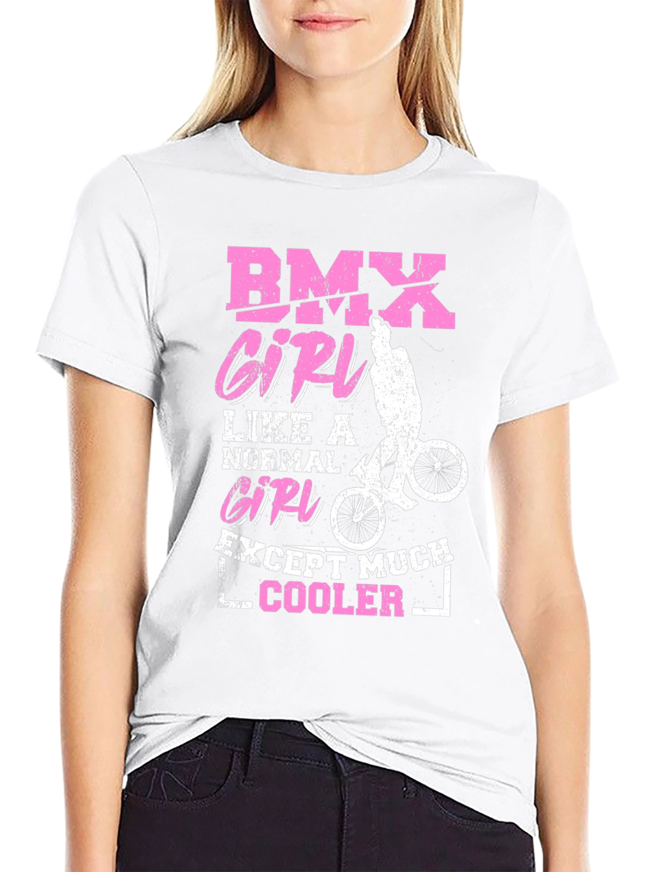 BMX Girl T-Shirt - Except Much Cooler!