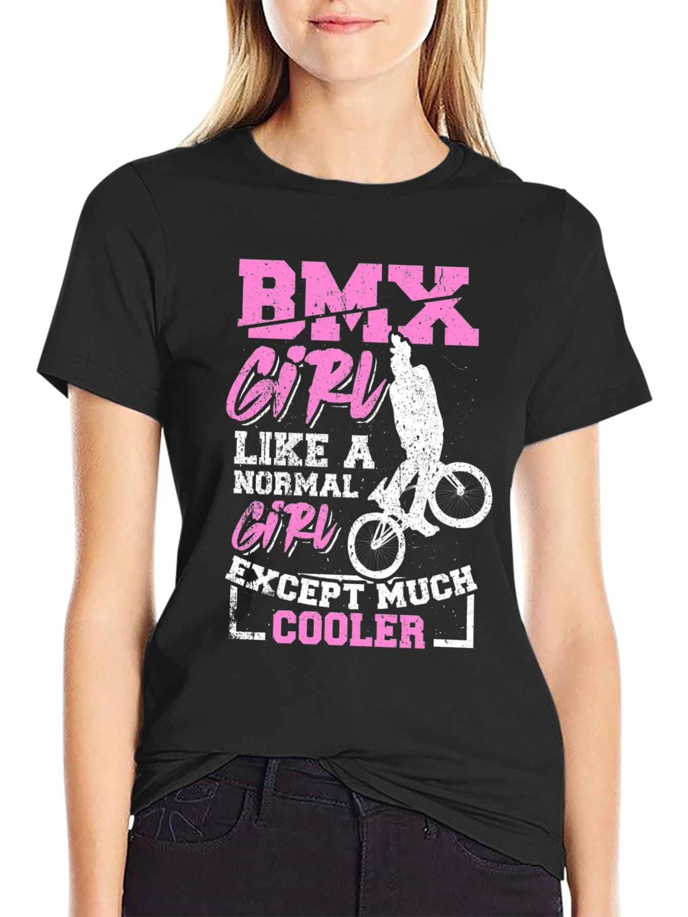 BMX Girl T-Shirt - Except Much Cooler!
