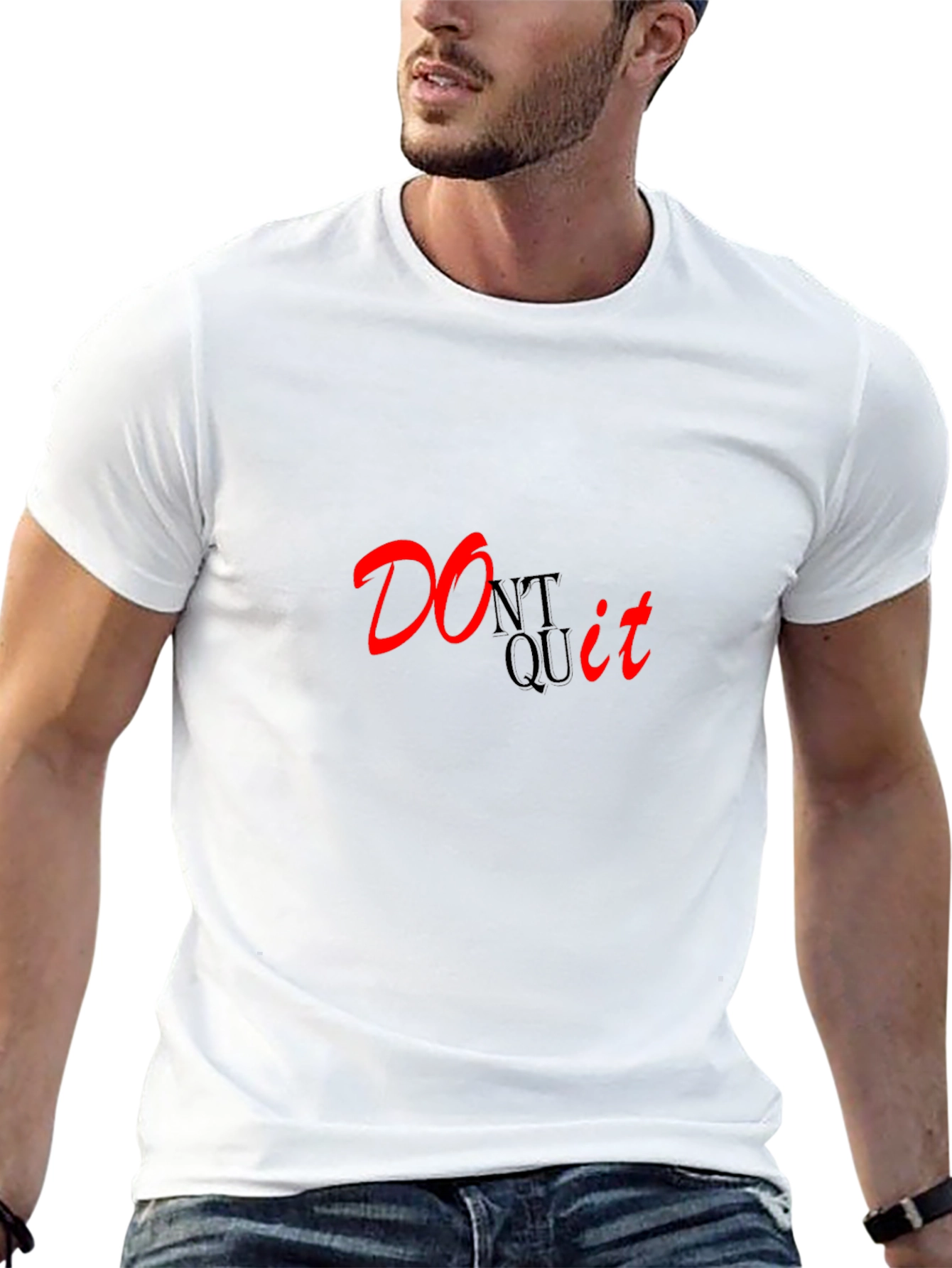 Motivational Dont Quit Black T-Shirt