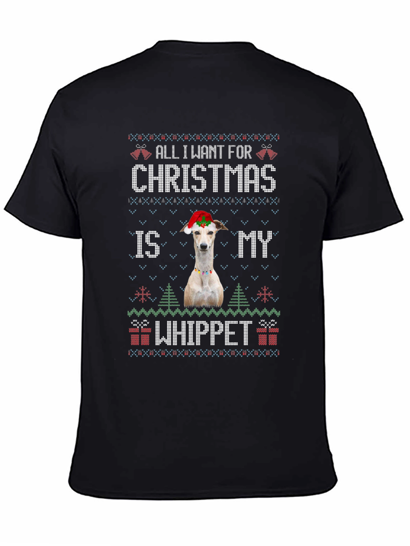 Christmas Whippet Dog T-Shirt