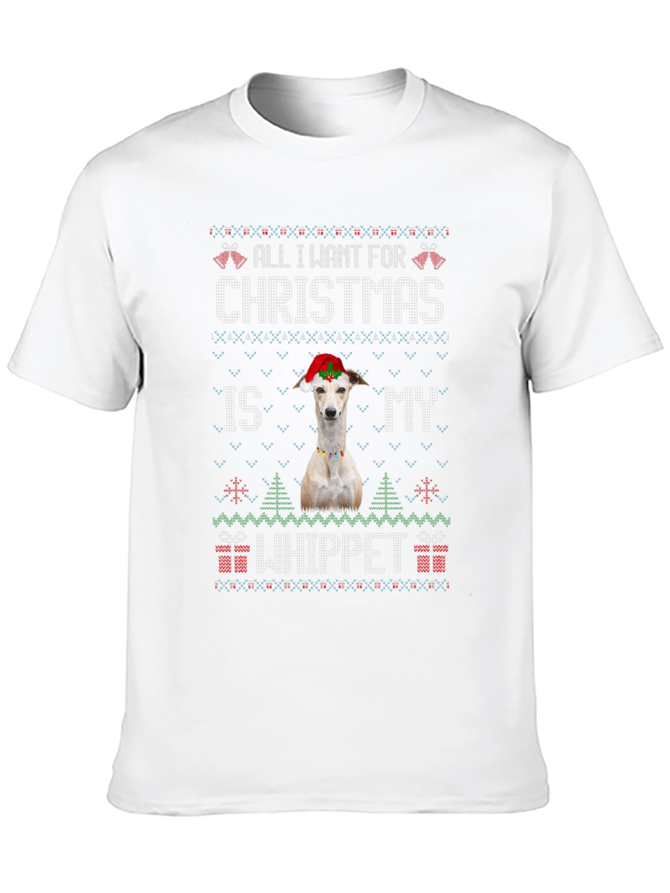 Christmas Whippet Dog T-Shirt