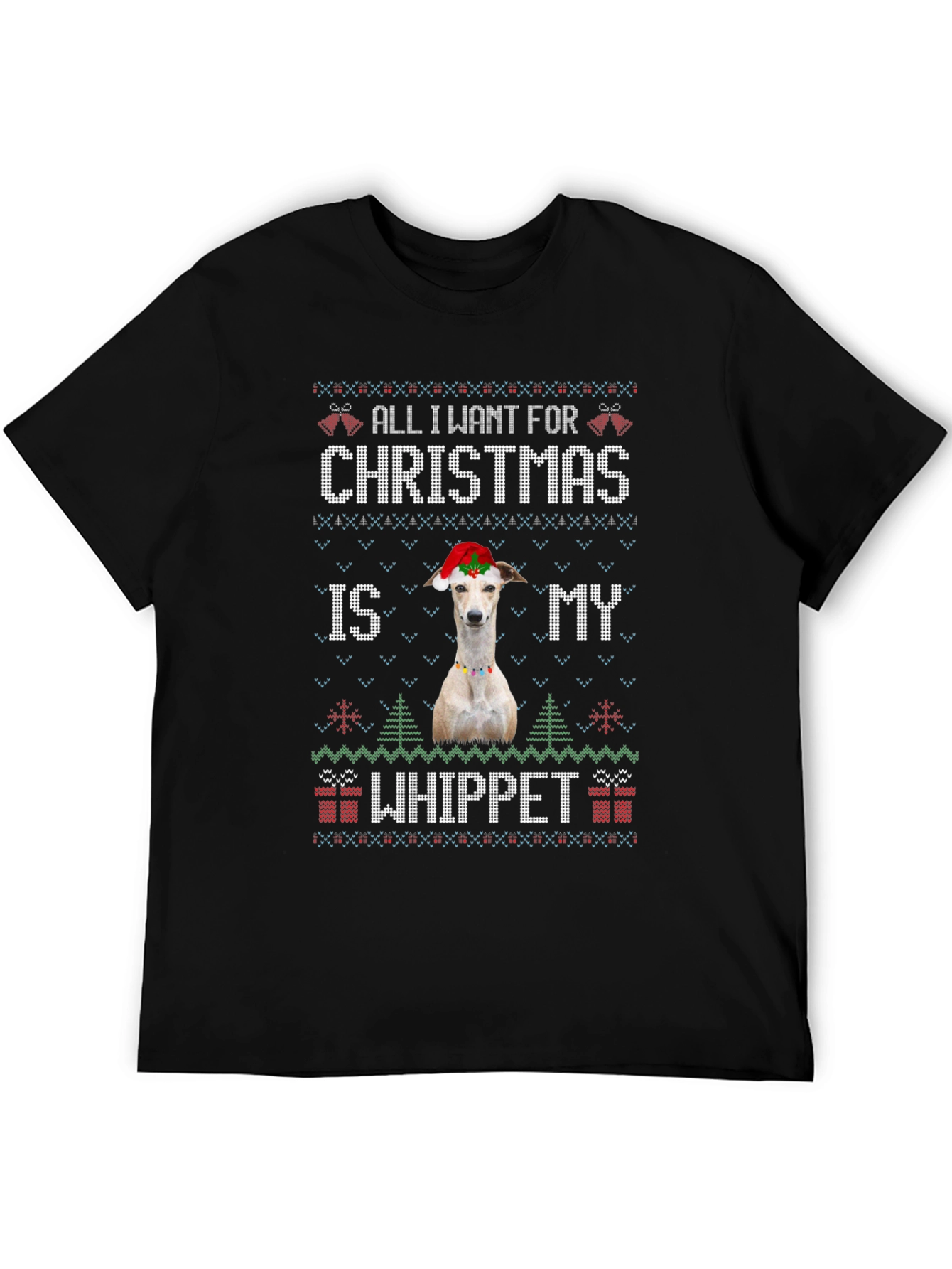 Christmas Whippet Dog T-Shirt