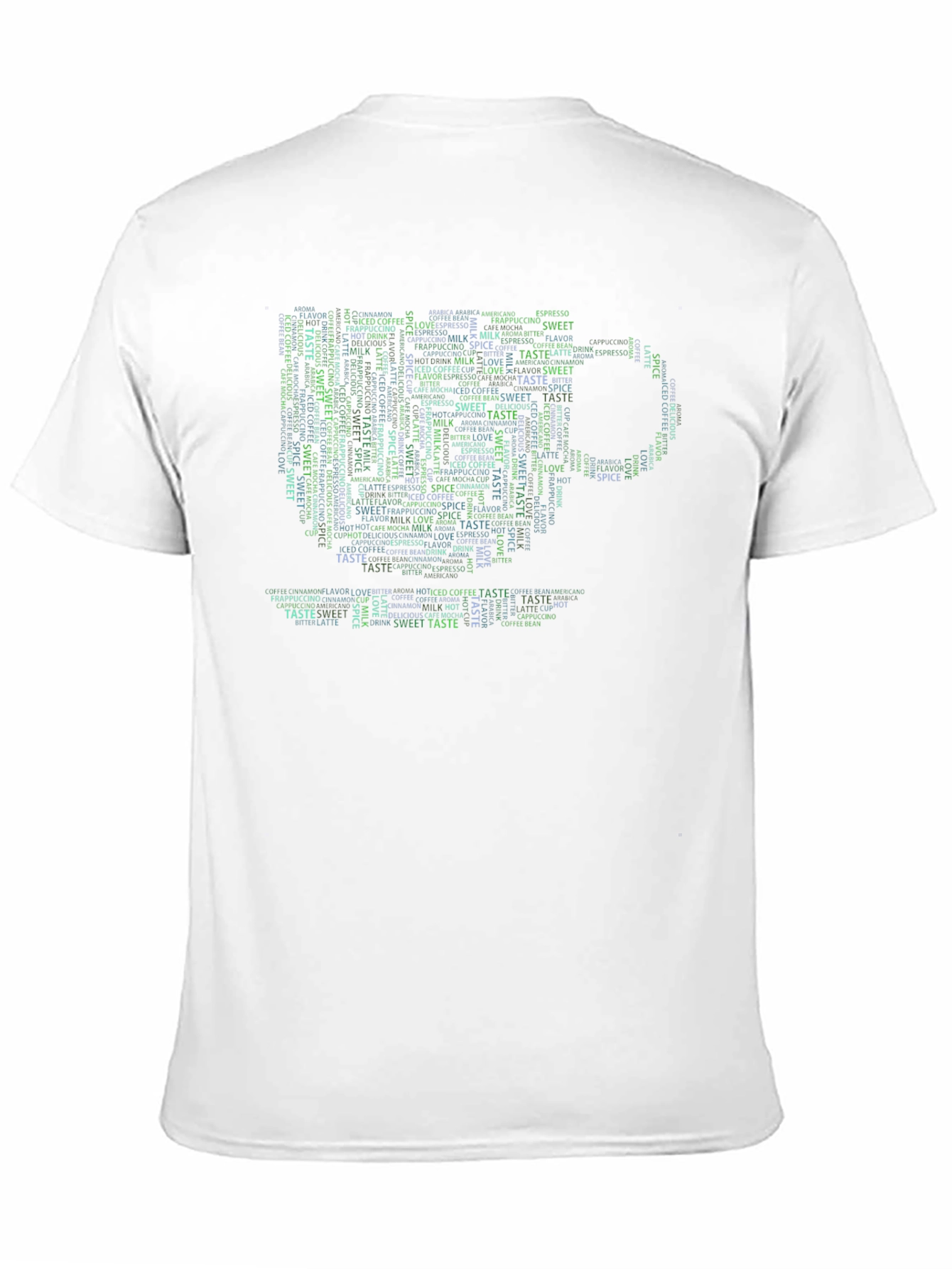 Coffee Lover Word Art Graphic Tee - Black