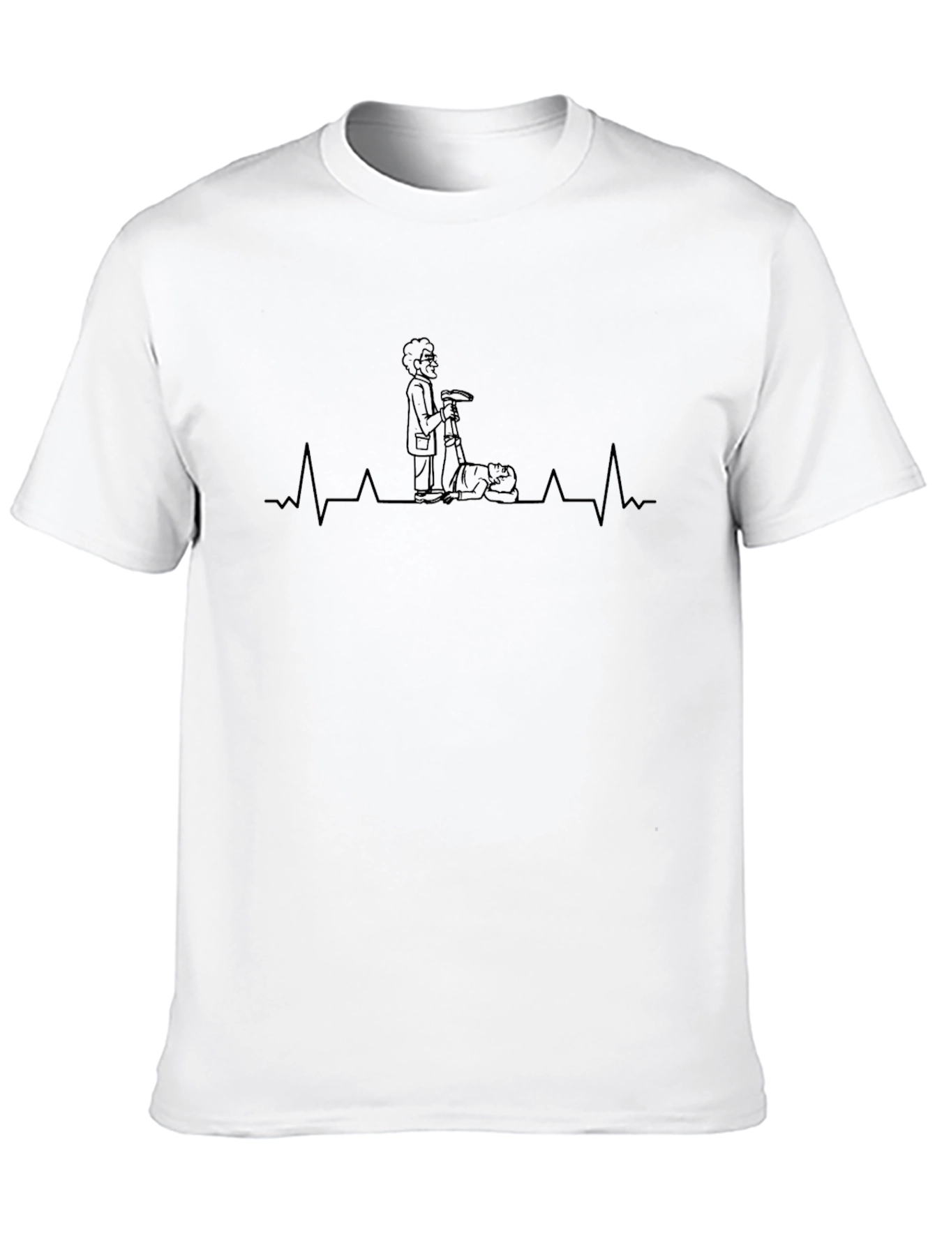Black T-Shirt with Vacuum Cleaner Design