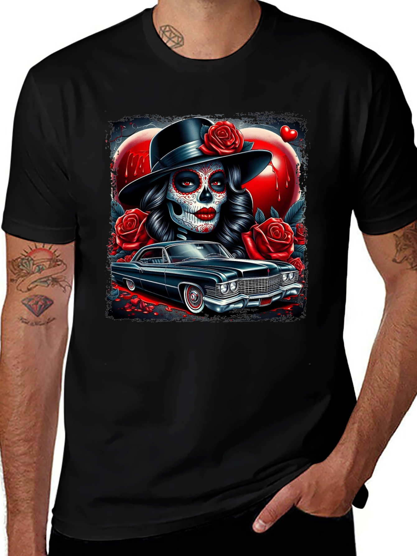Day of the Dead Car T-Shirt