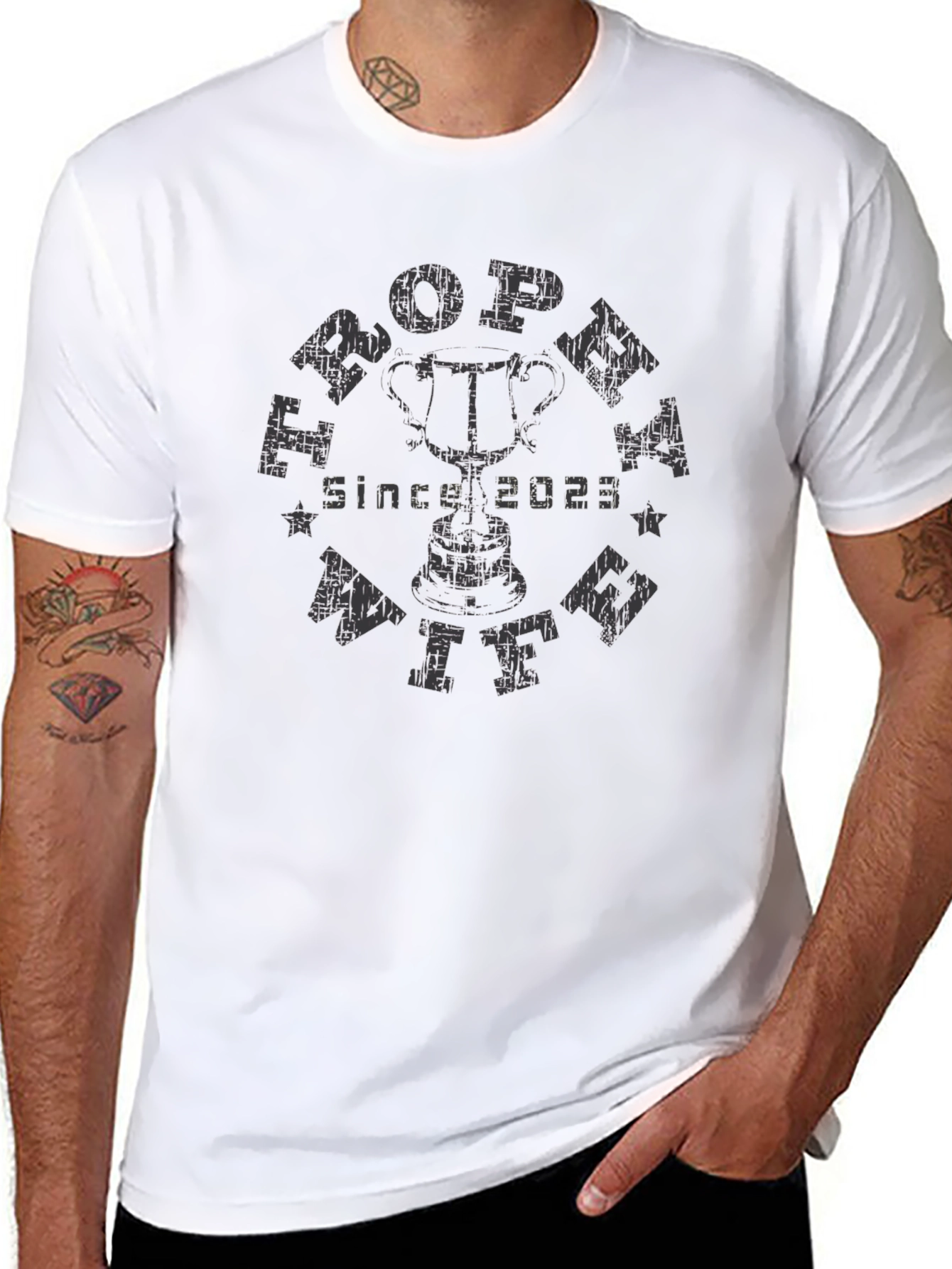 Trophy Wife Since 2023 Black T-Shirt