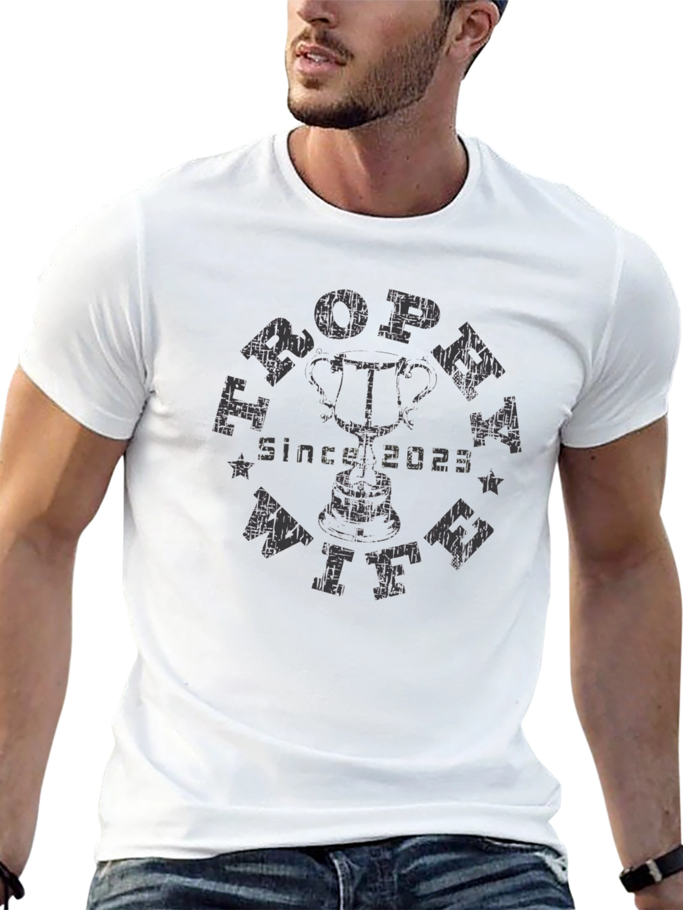 Trophy Wife Since 2023 Black T-Shirt