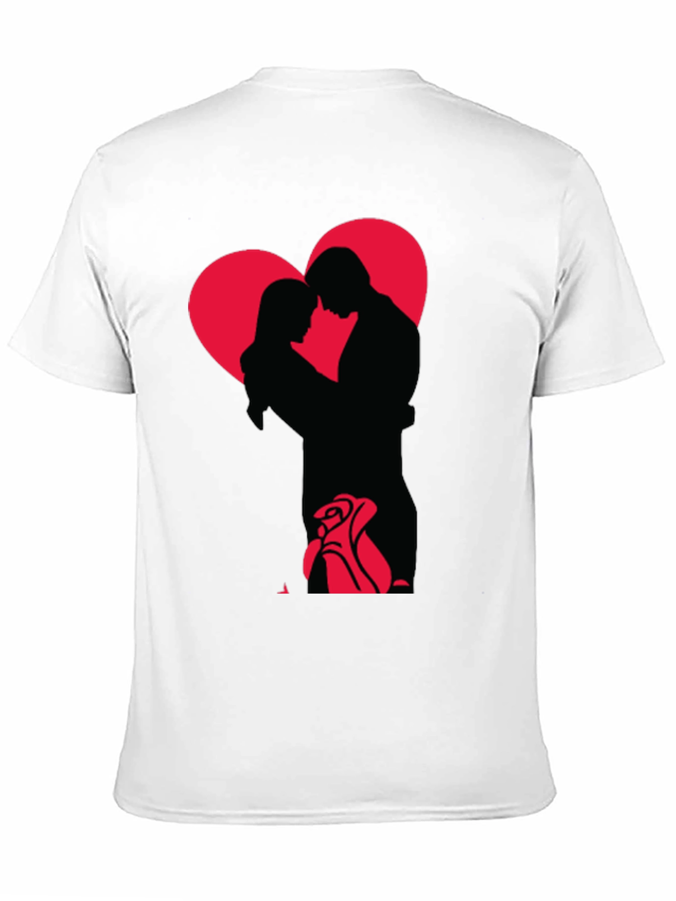 Romantic Embrace Graphic Tee - Valentines Day