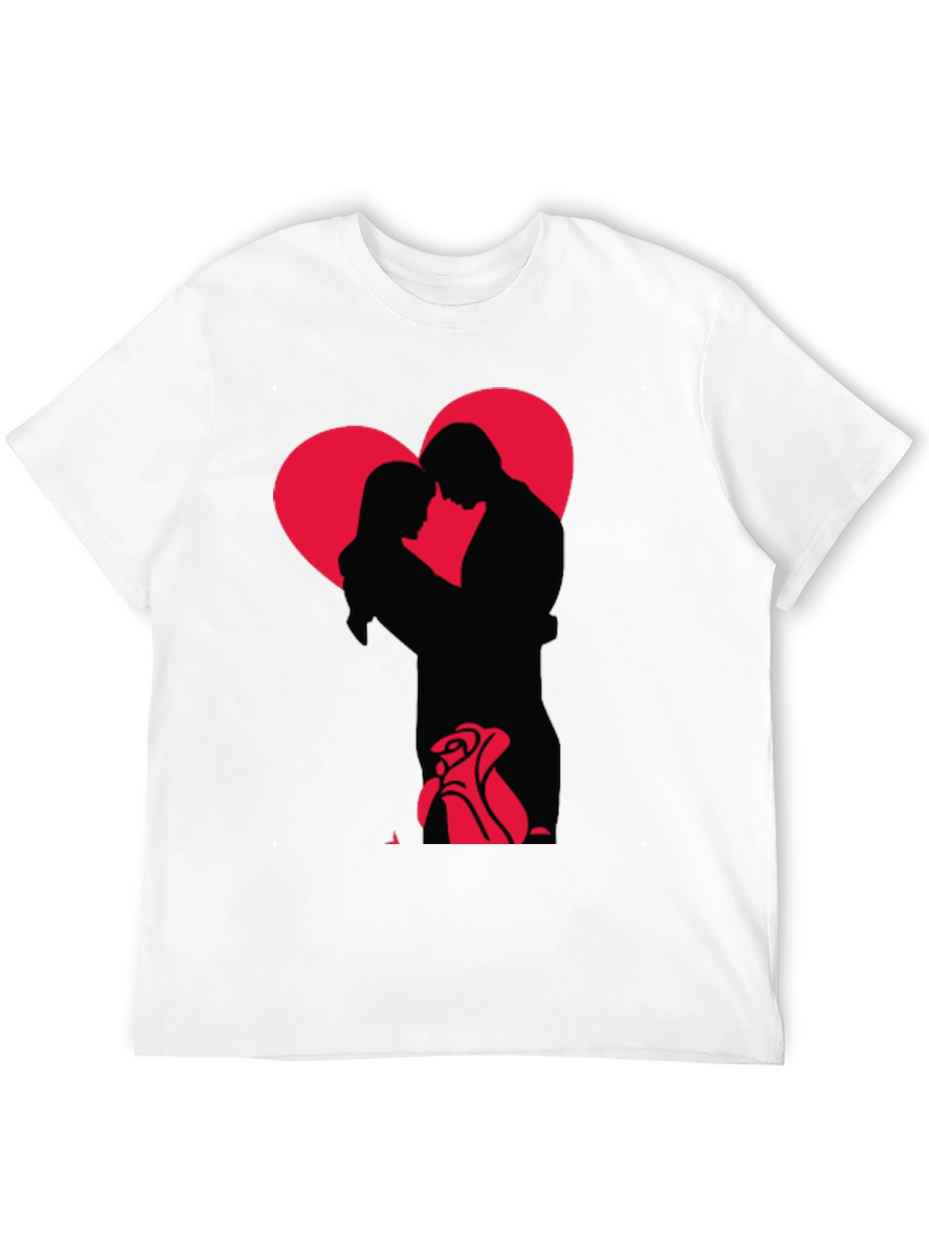 Romantic Embrace Graphic Tee - Valentines Day