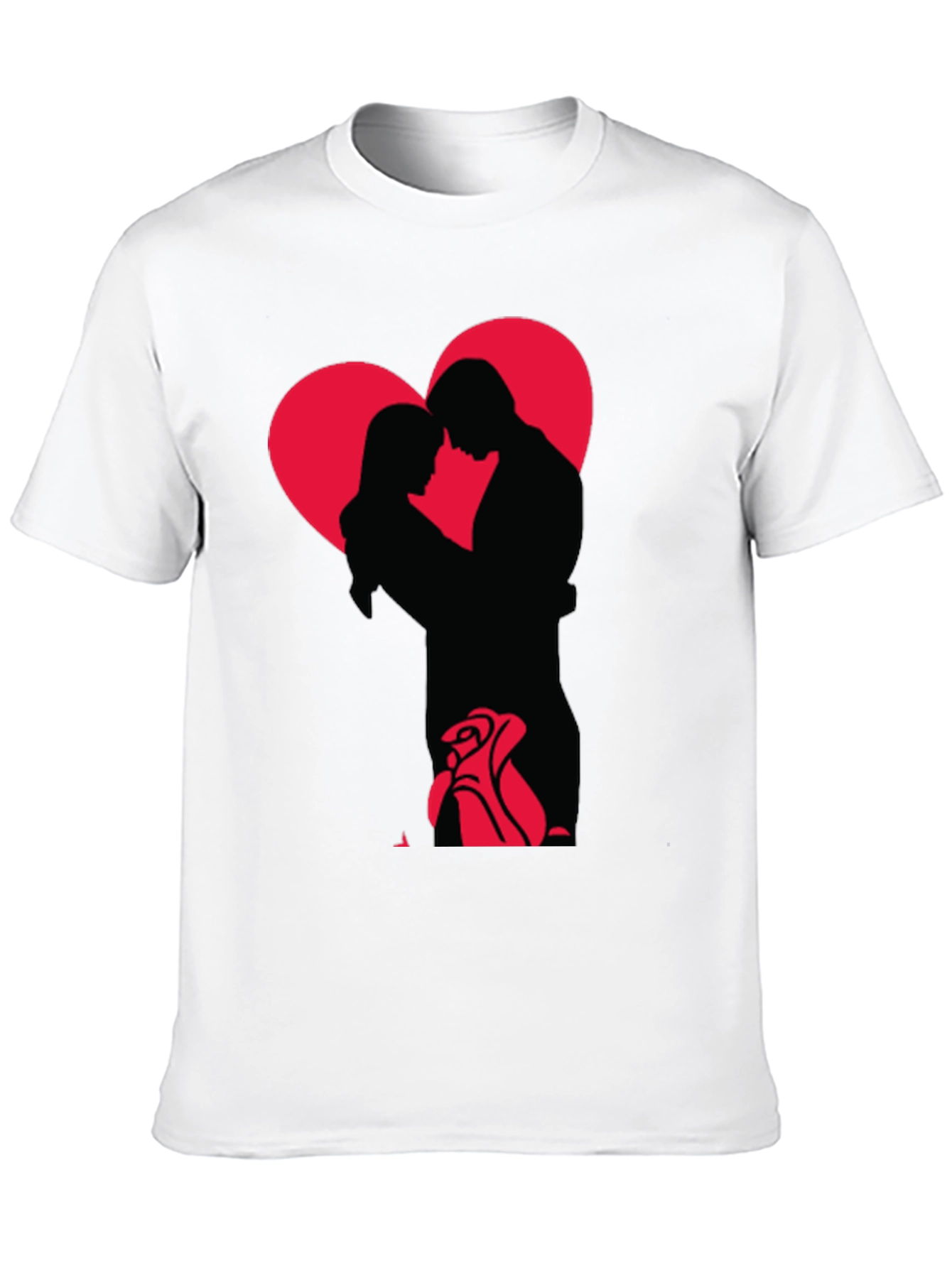 Romantic Embrace Graphic Tee - Valentines Day