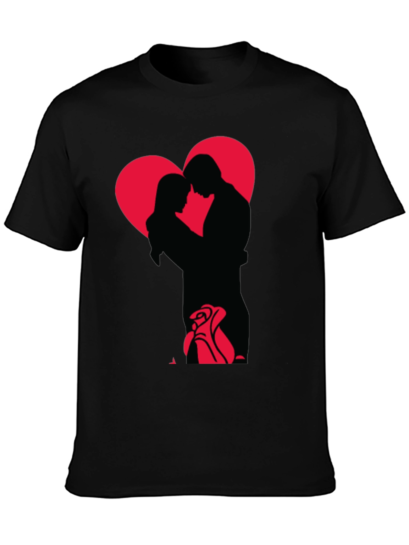 Romantic Embrace Graphic Tee - Valentines Day