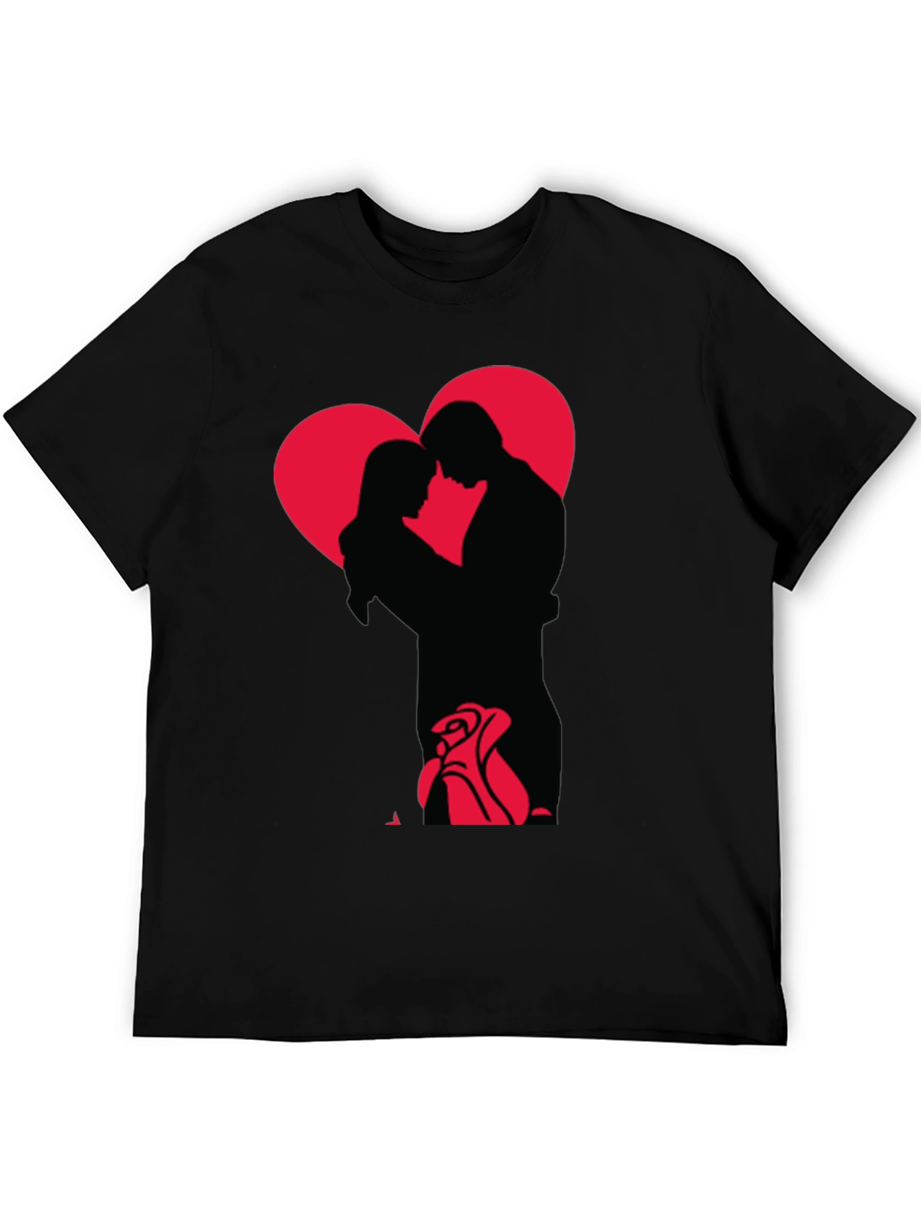 Romantic Embrace Graphic Tee - Valentines Day