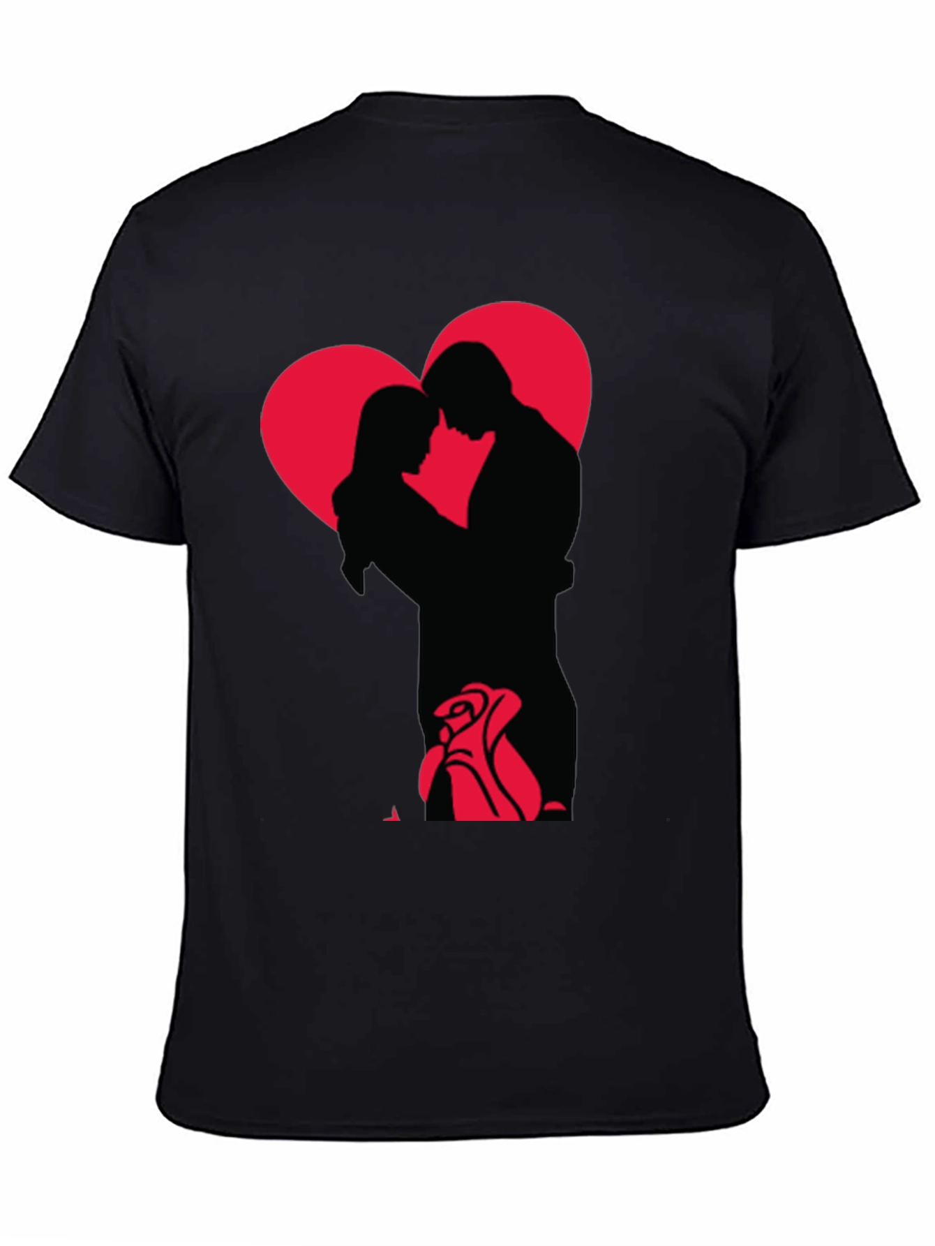 Romantic Embrace Graphic Tee - Valentines Day