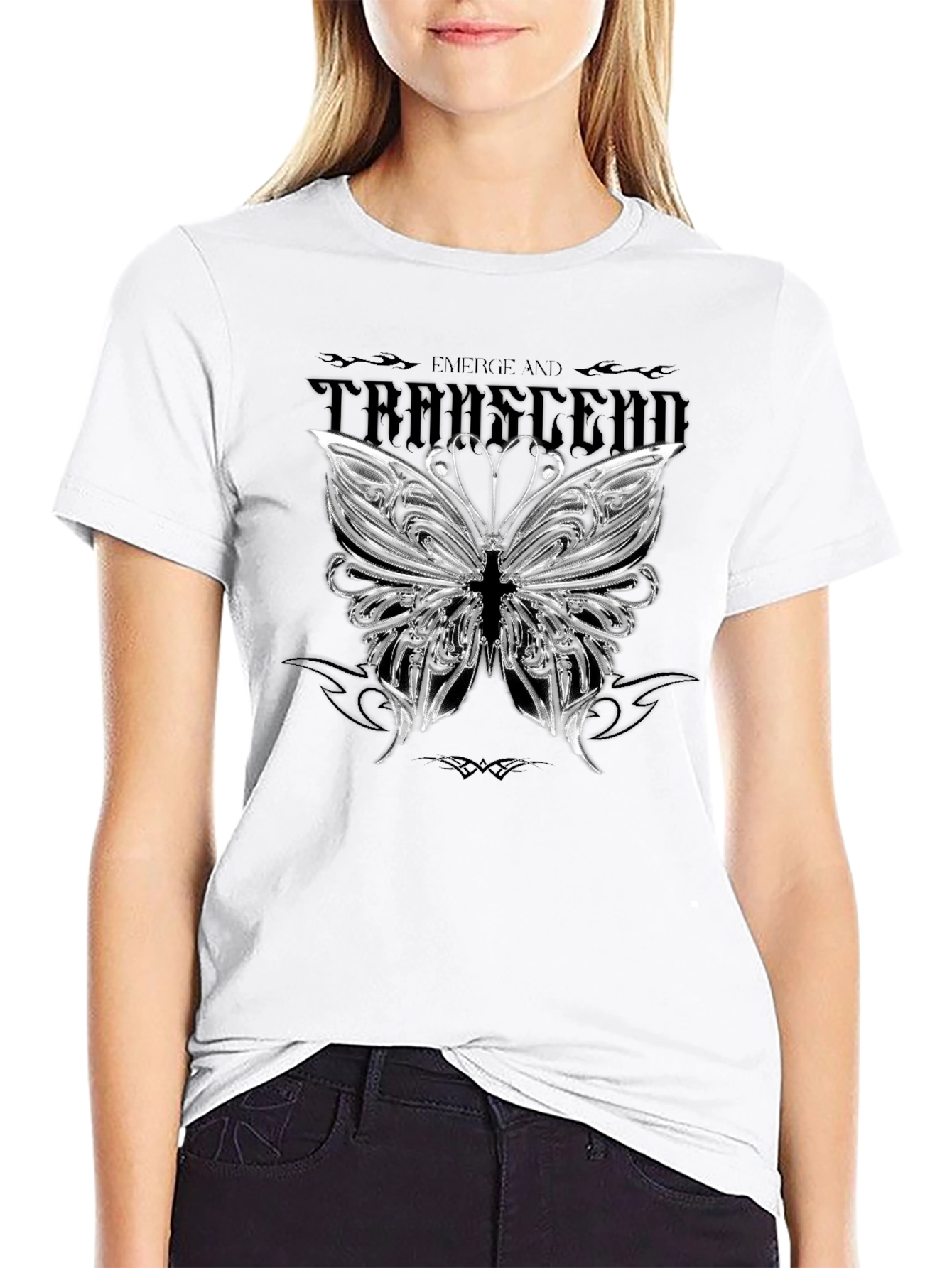 Emerge & Transcend Butterfly Graphic Tee