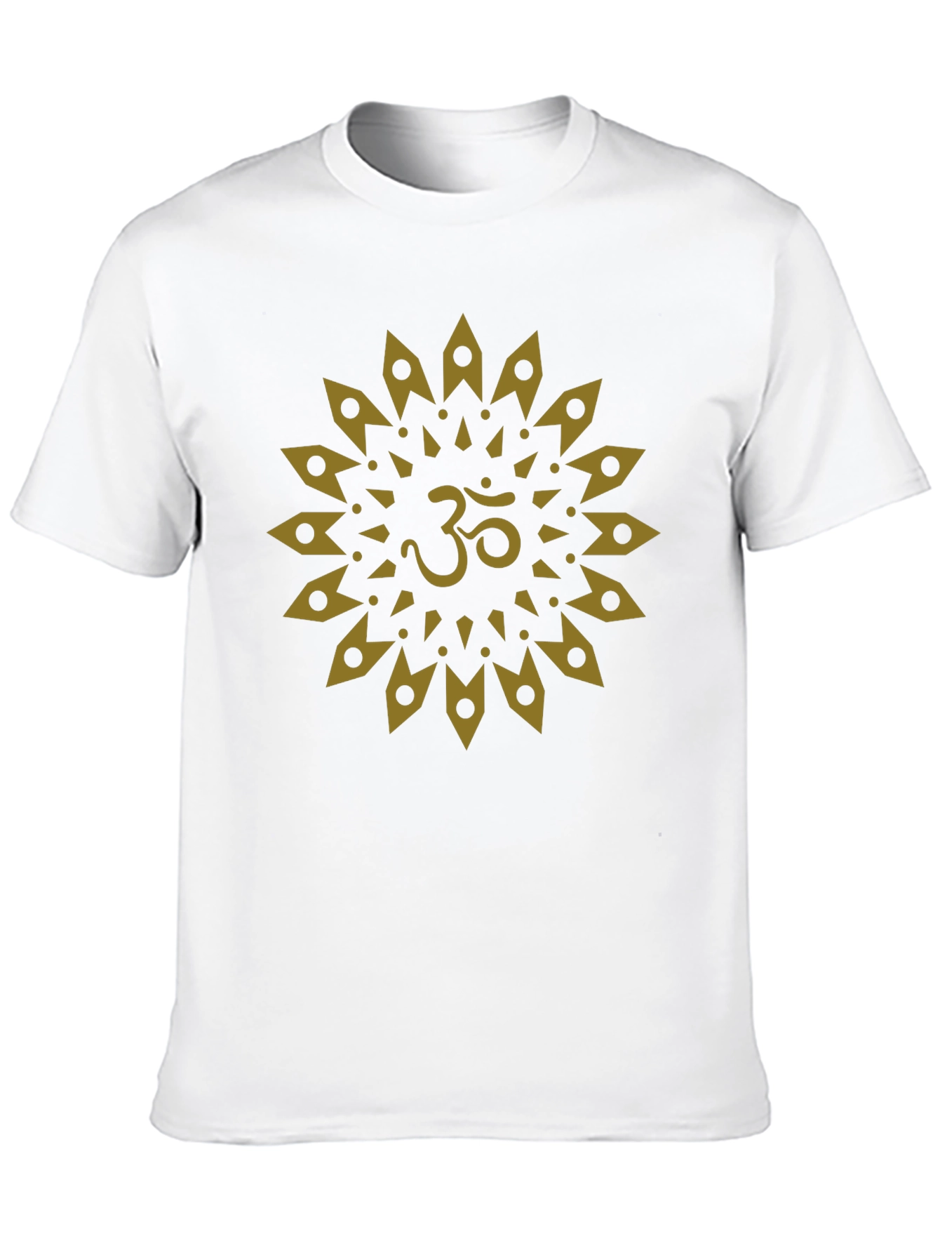 Om Mandala Graphic Tee - Black Cotton T-Shirt