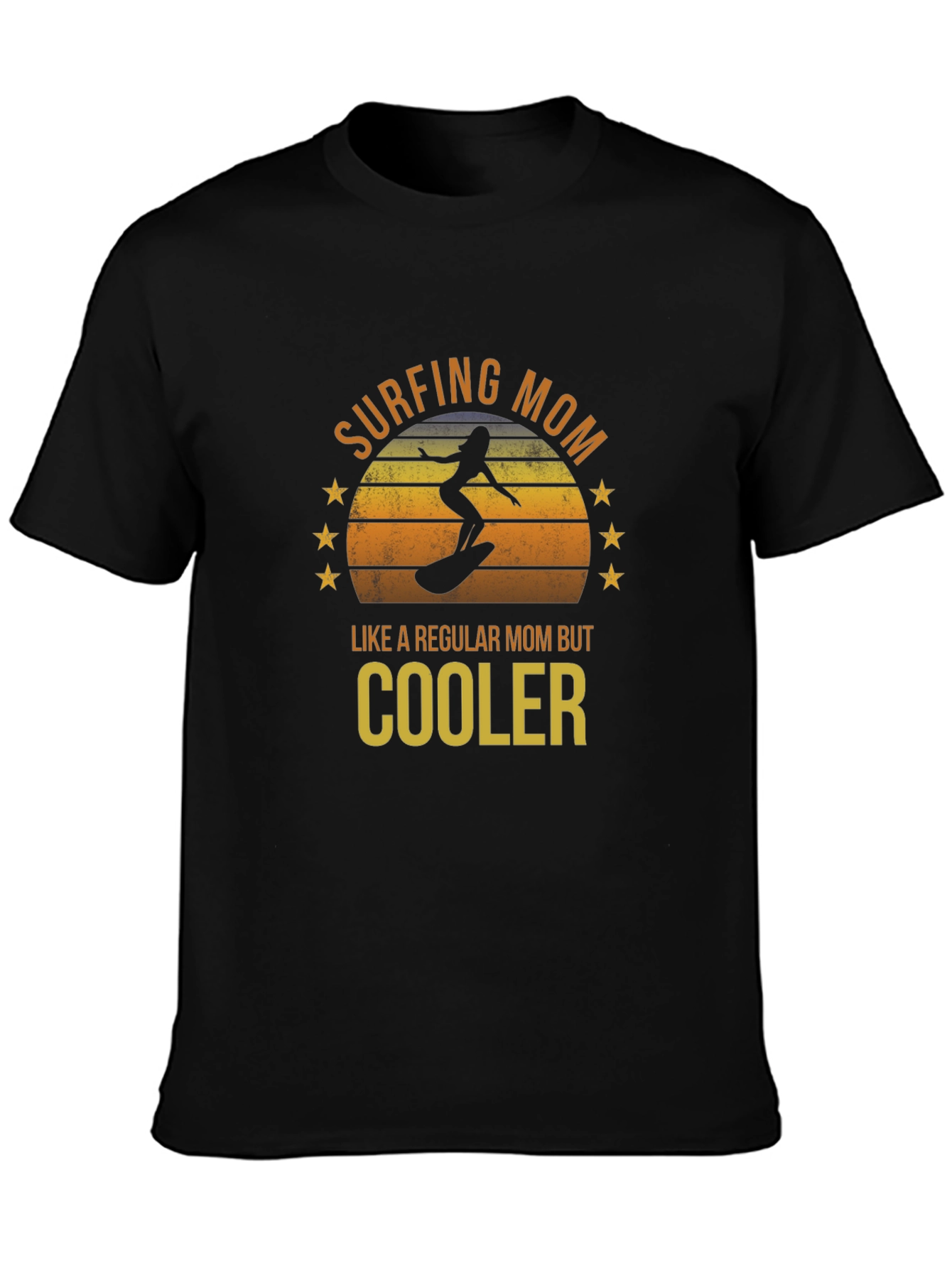 Surfing Mom T-Shirt - Regular Mom But Cooler