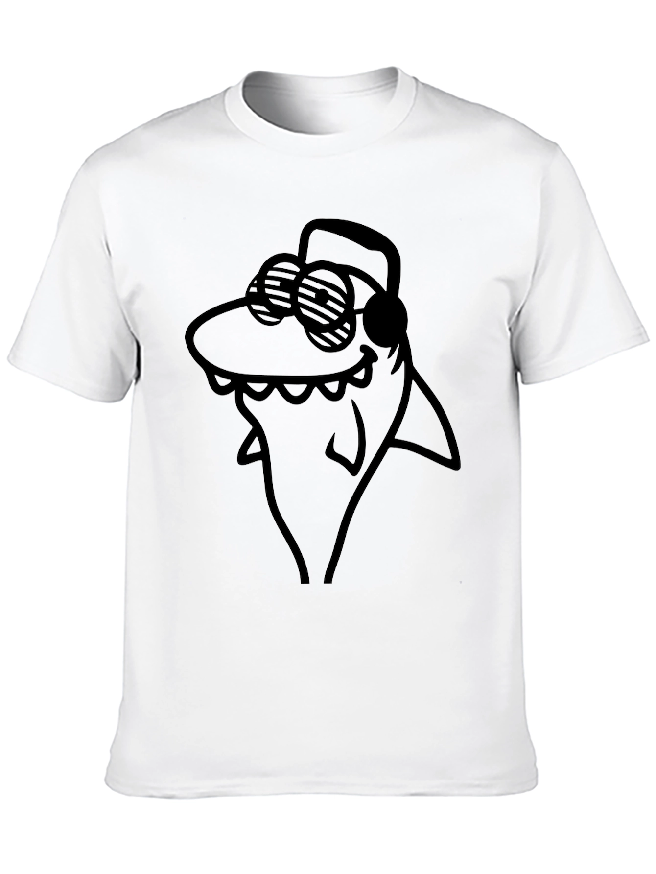 Cool Shark Graphic Black T-Shirt