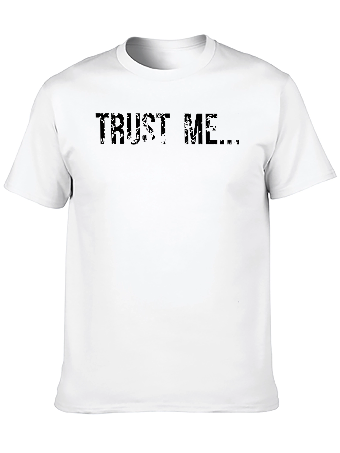 Trust Me Graphic Tee - Black Cotton T-Shirt