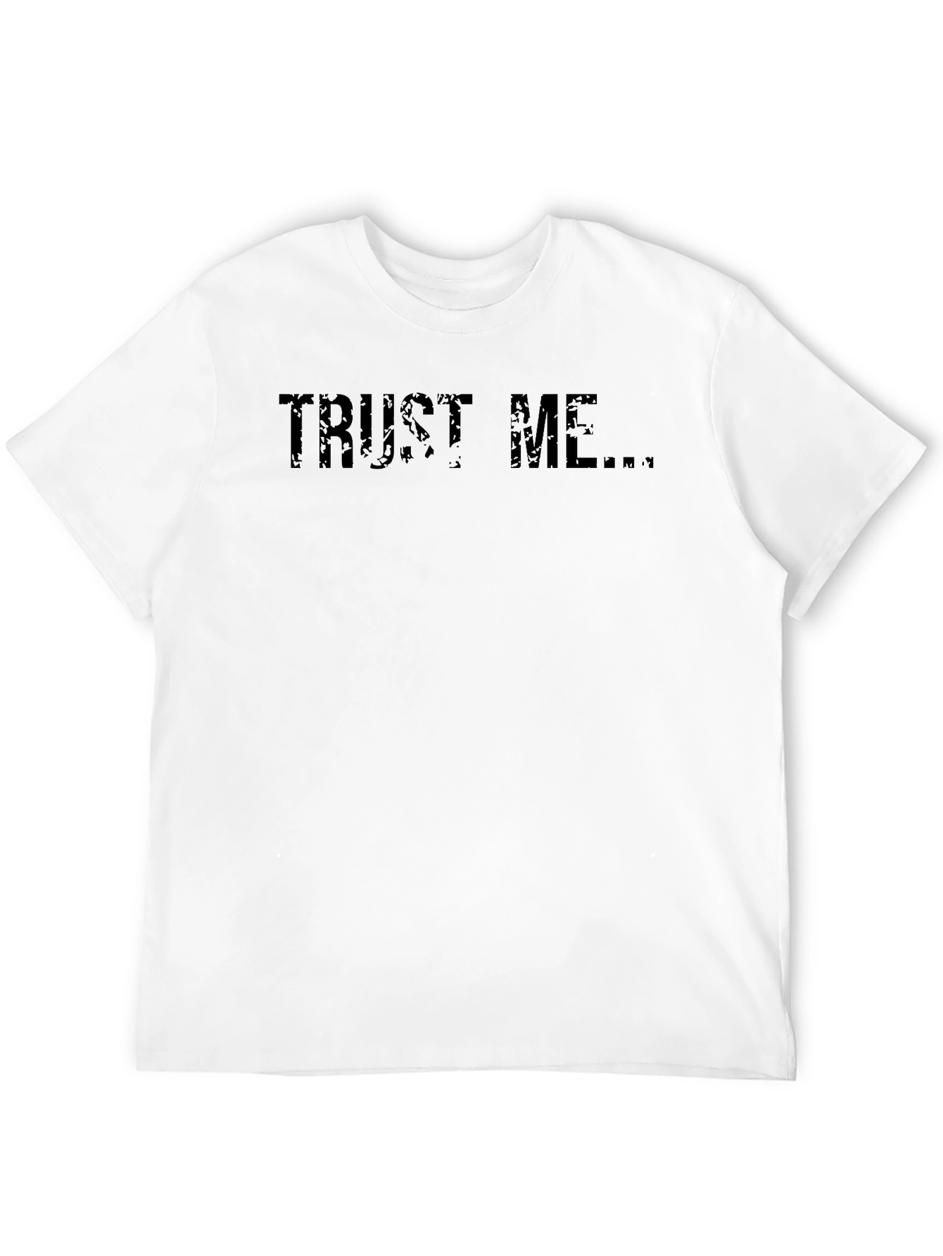 Trust Me Graphic Tee - Black Cotton T-Shirt