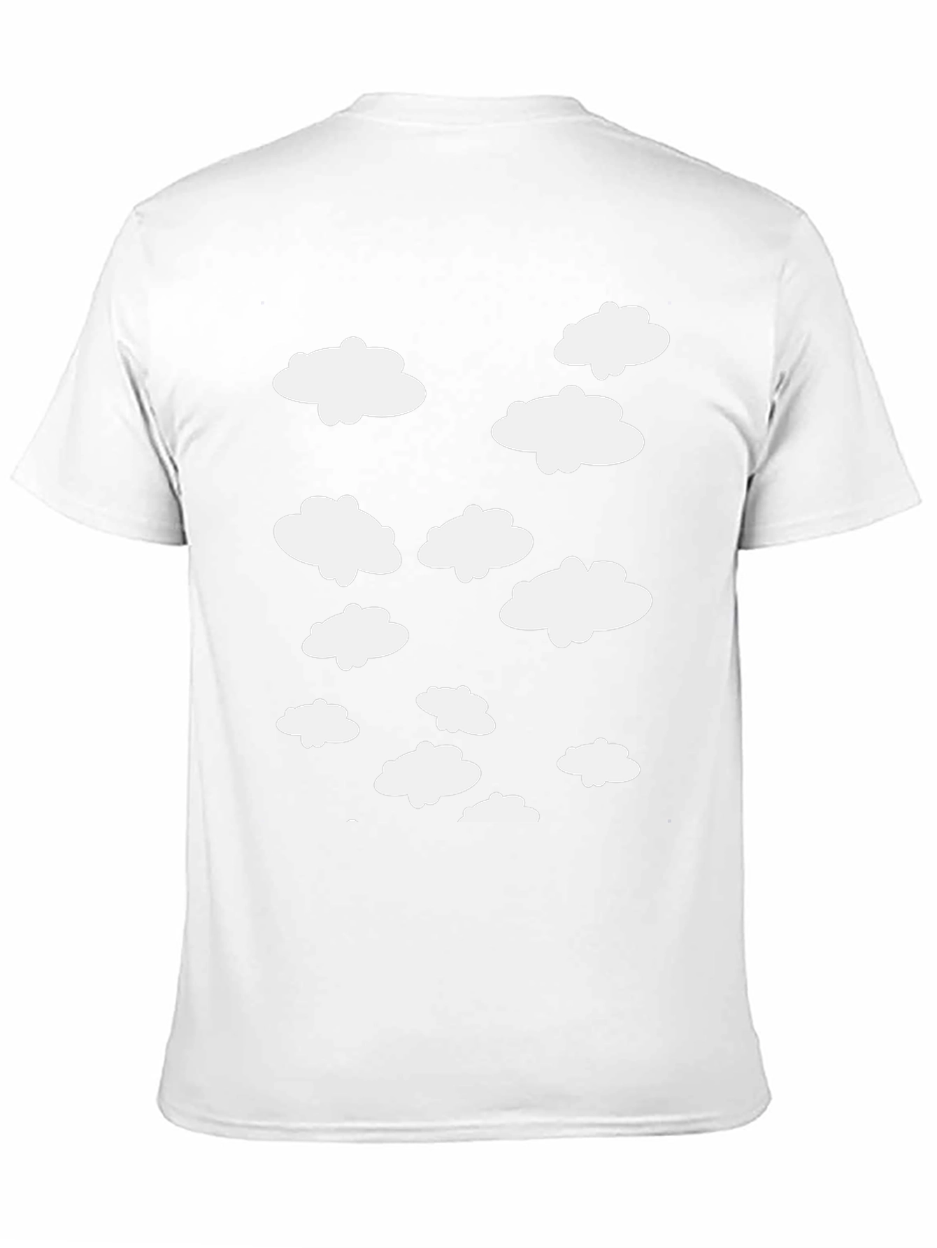 Cloud Print Black T-Shirt