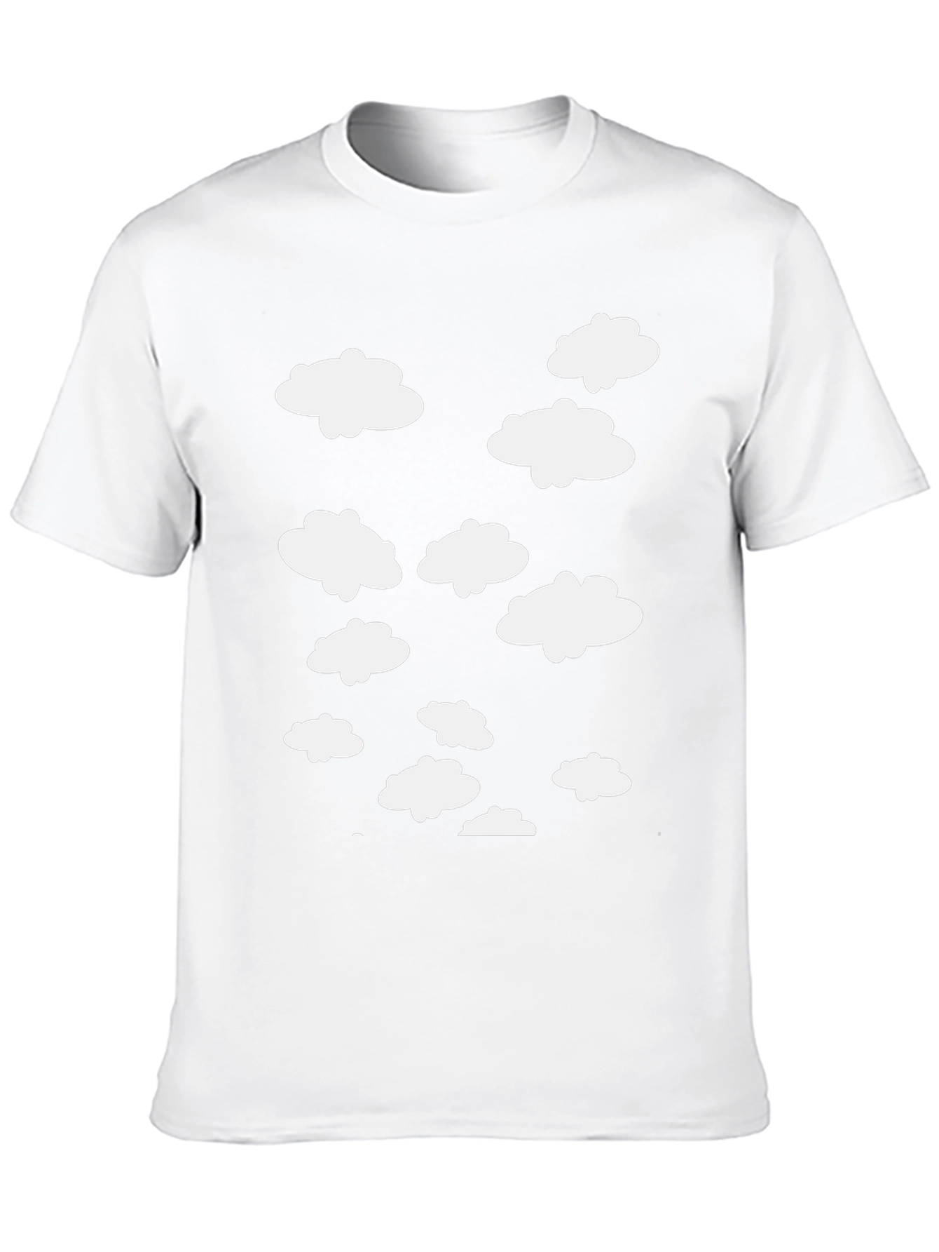 Cloud Print Black T-Shirt