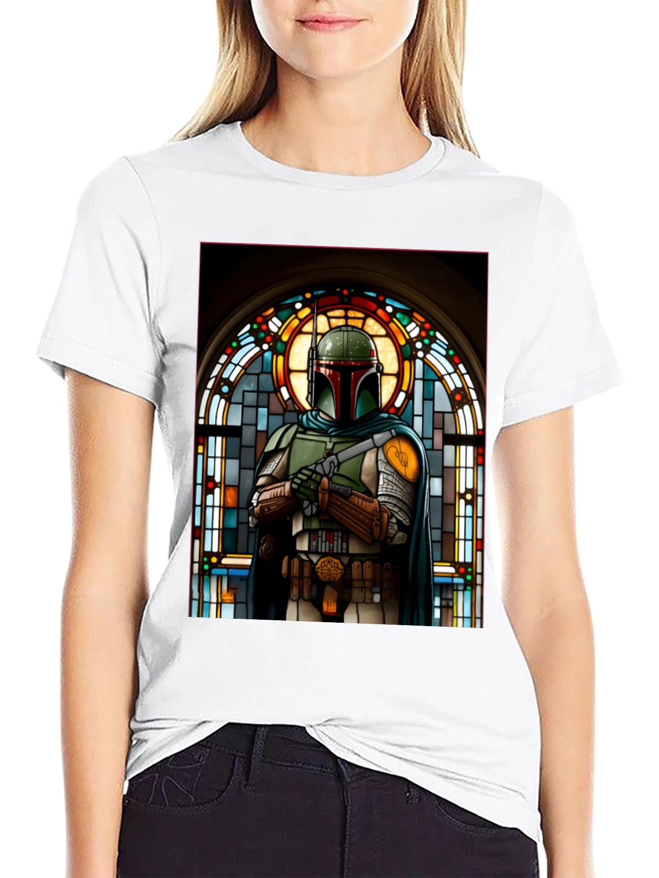 Boba Fett Stained Glass T-Shirt