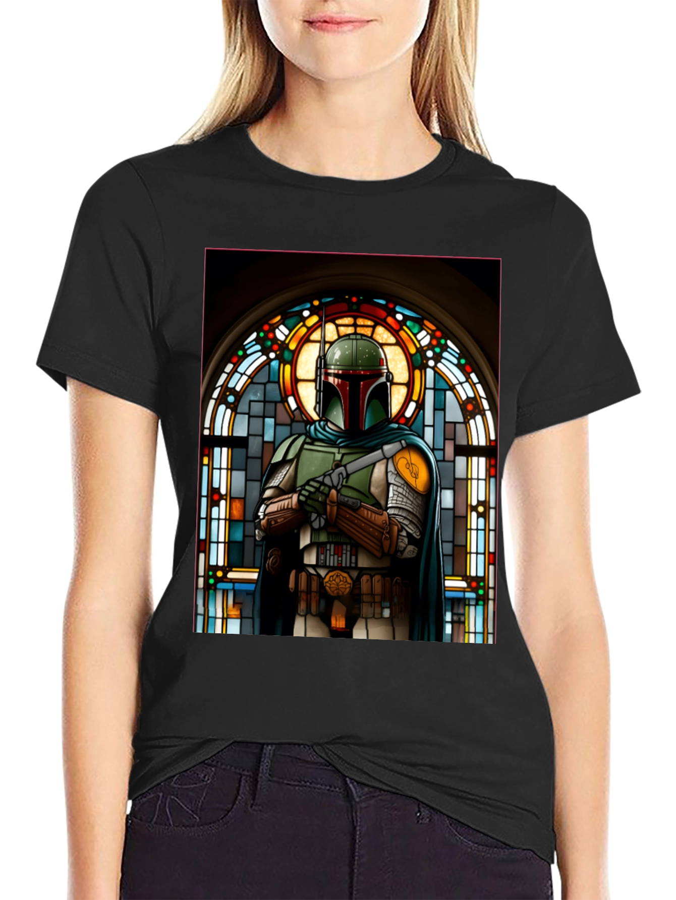 Boba Fett Stained Glass T-Shirt